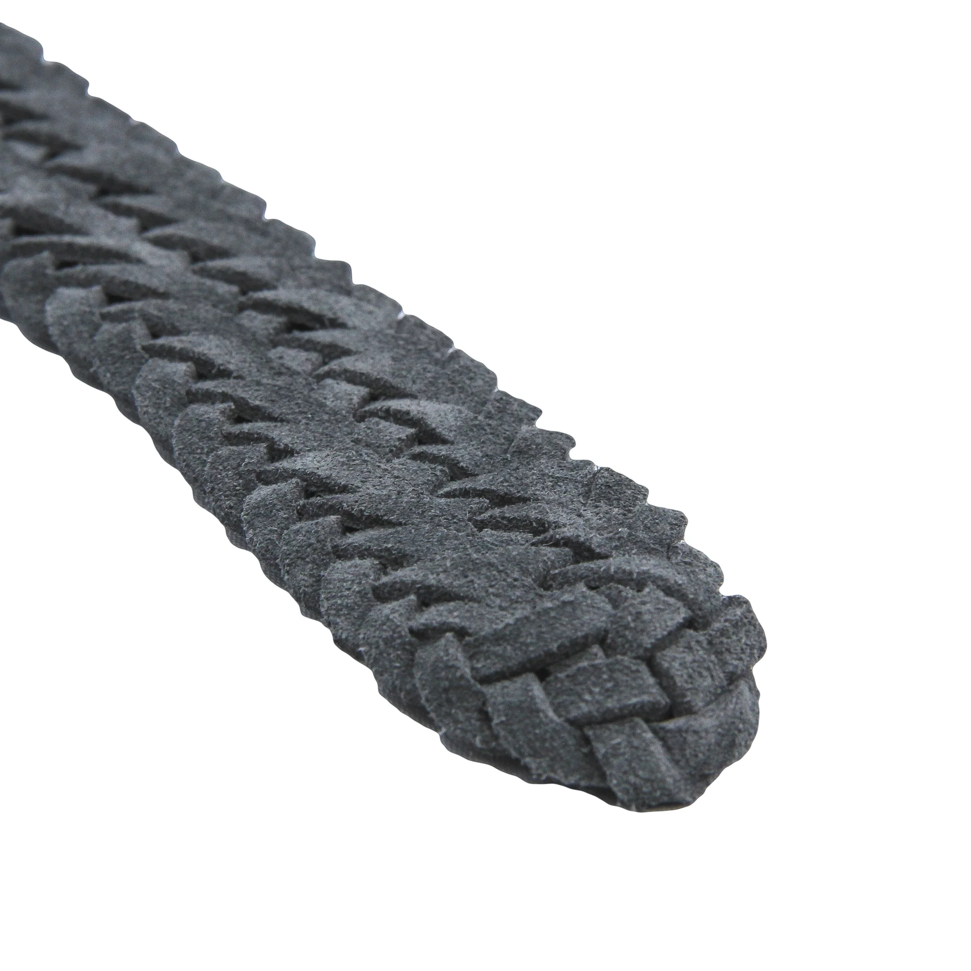Gray Woven Suede Pin-Buckle Belt - Anderson's - Image 3