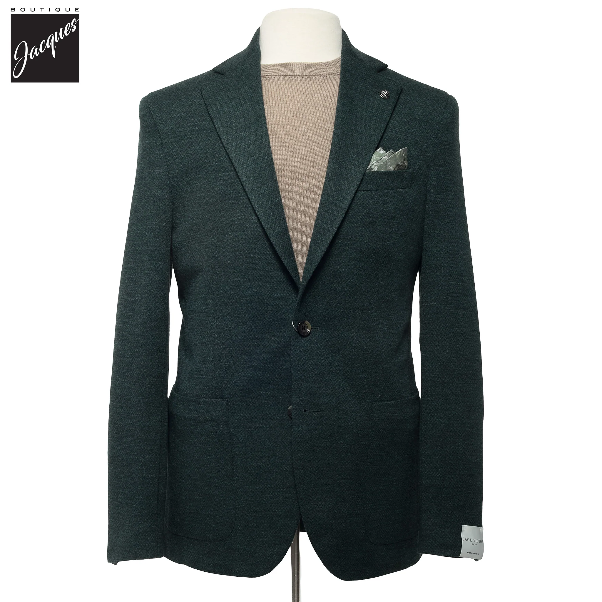 Green Loro Piana Hartford Contemporary Fit Knitted Sport Jacket - Jack Victor