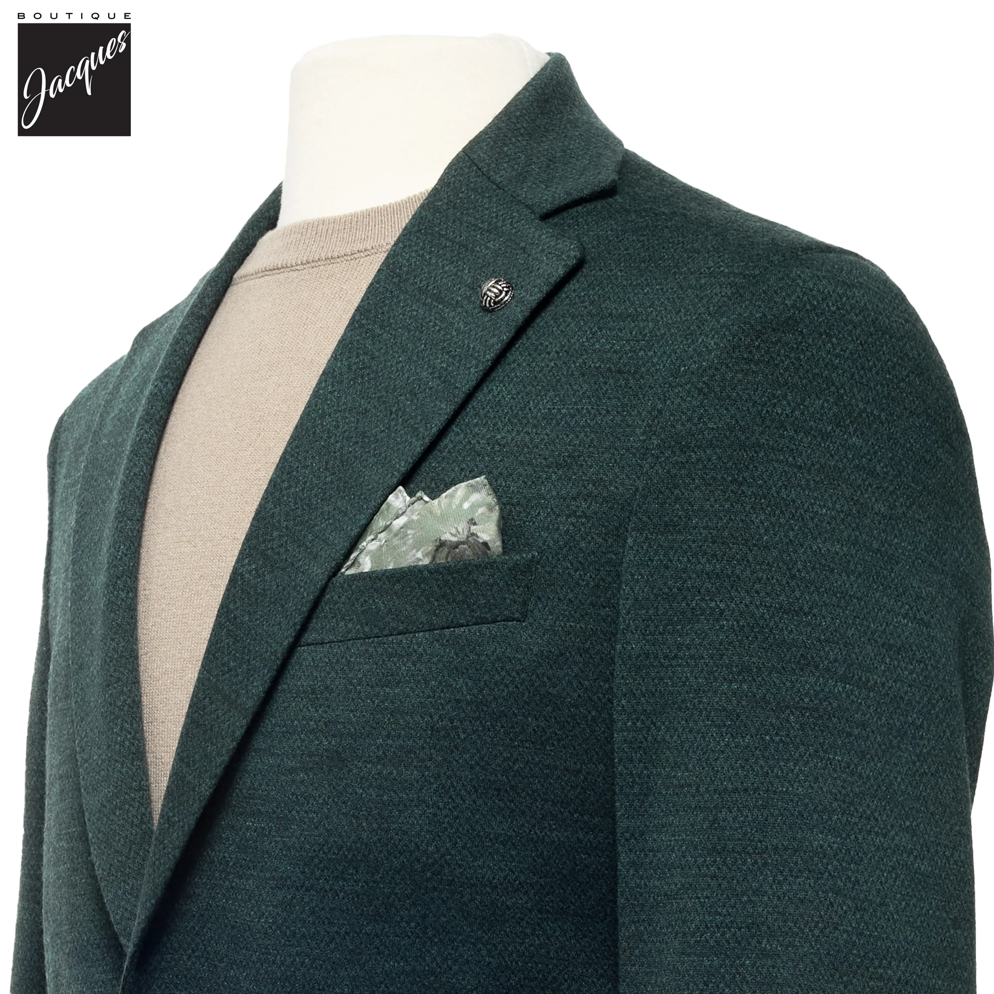 Green Loro Piana Hartford Contemporary Fit Knitted Sport Jacket - Jack Victor - Image 2