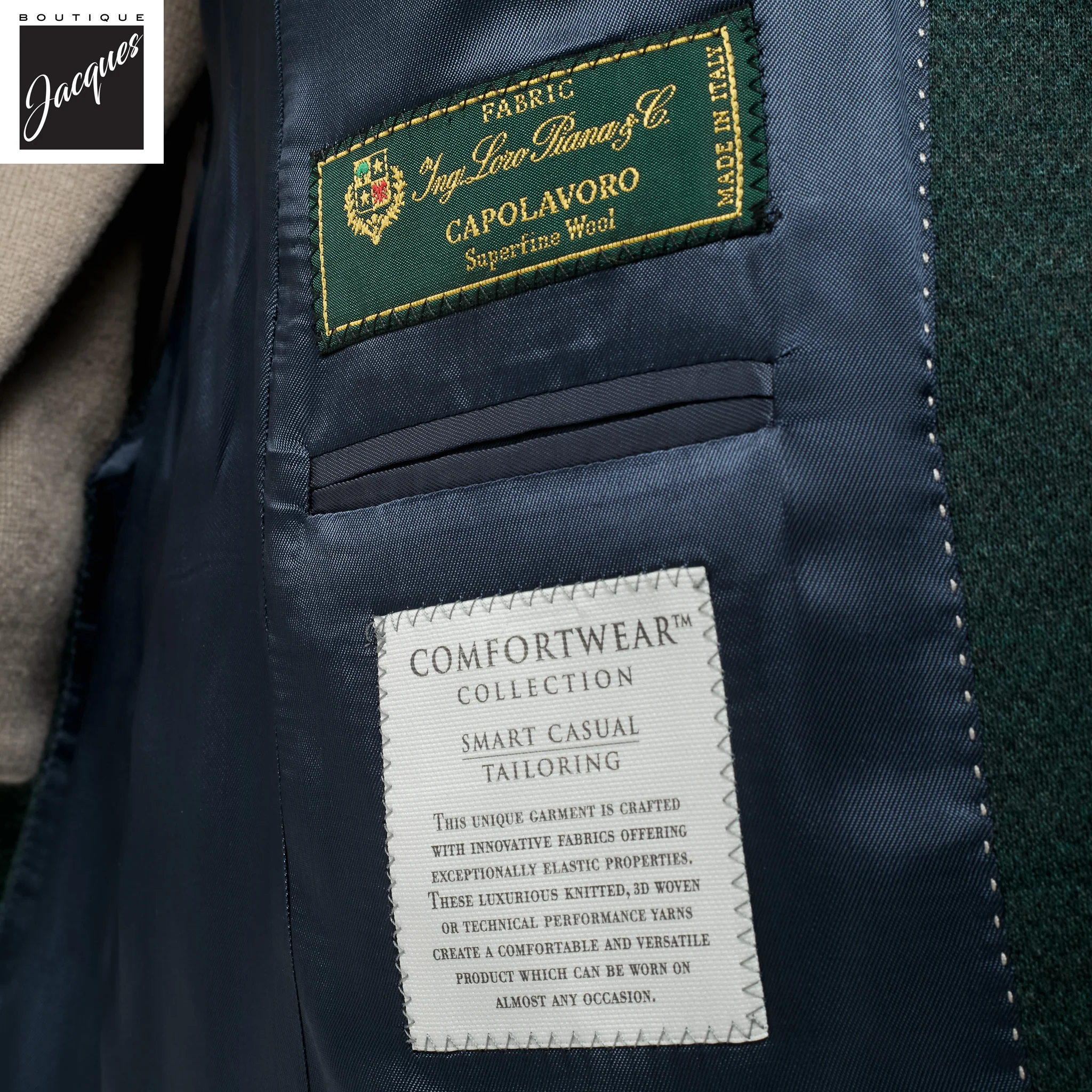 Green Loro Piana Hartford Contemporary Fit Knitted Sport Jacket - Jack Victor - Image 4