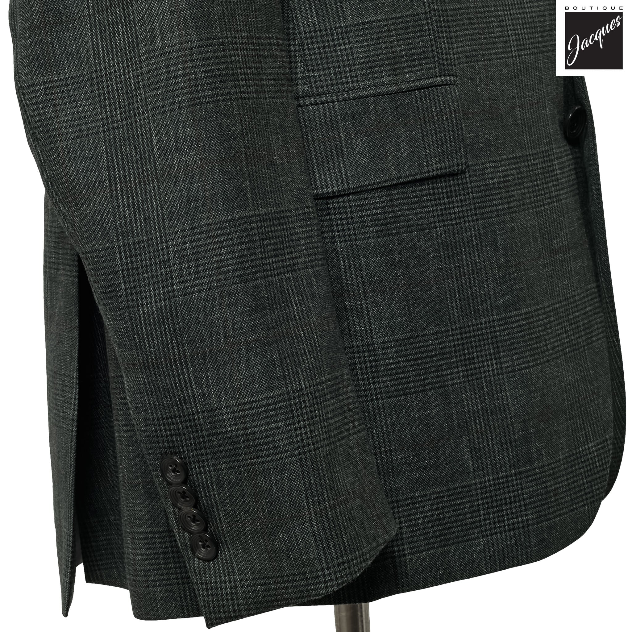Green Prince of Wales Montana Contemporary Fit Wool Suit - Jack Victor - Image 4