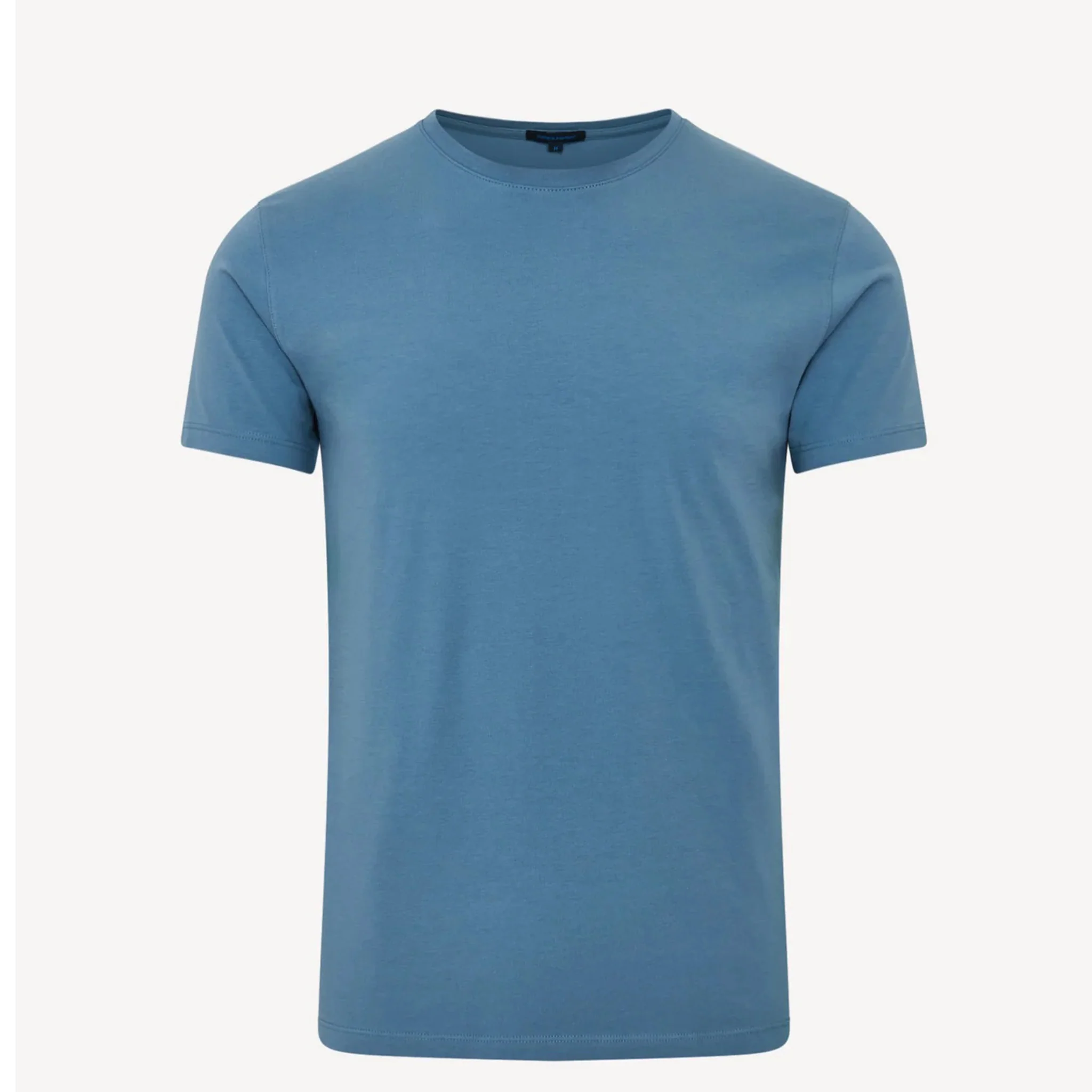 Haze Blue Pima Cotton Stretch Iconic T-Shirt - Patrick Assaraf - Image 5