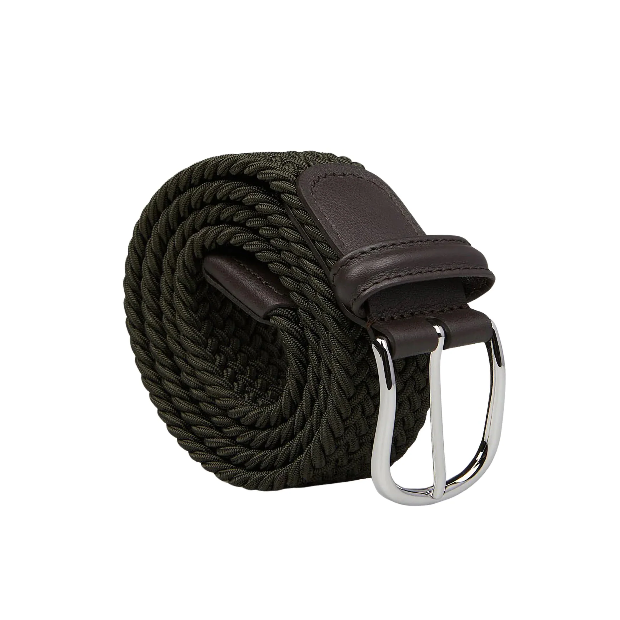 Hunter Green Woven Belt - Anderson's - Image 2