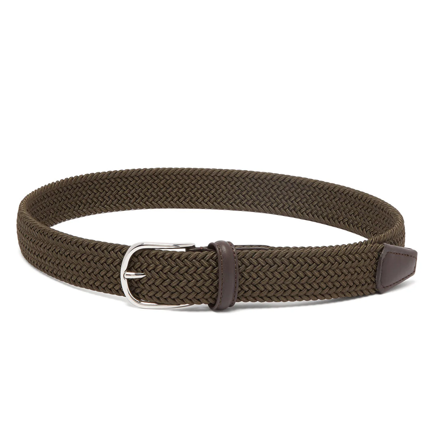 Hunter Green Woven Belt - Anderson's - Image 4