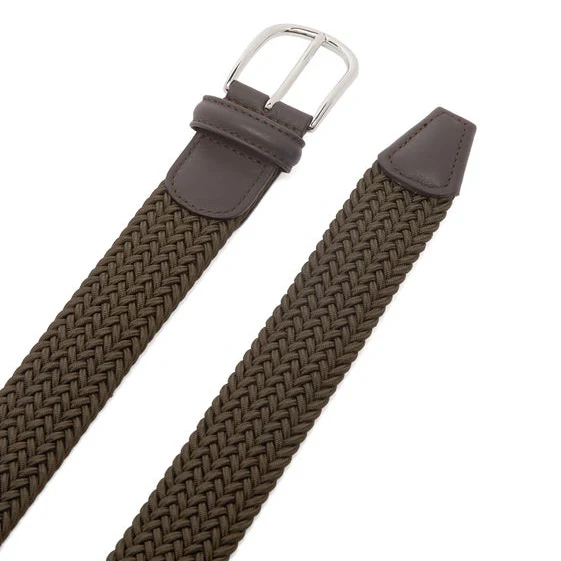 Hunter Green Woven Belt - Anderson's - Image 5