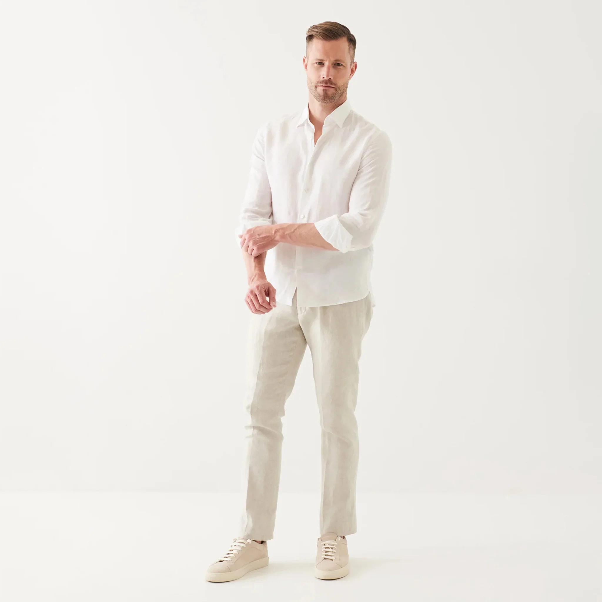 Grain Italian-made Linen Pant - PATRICK ASSARAF - Image 4