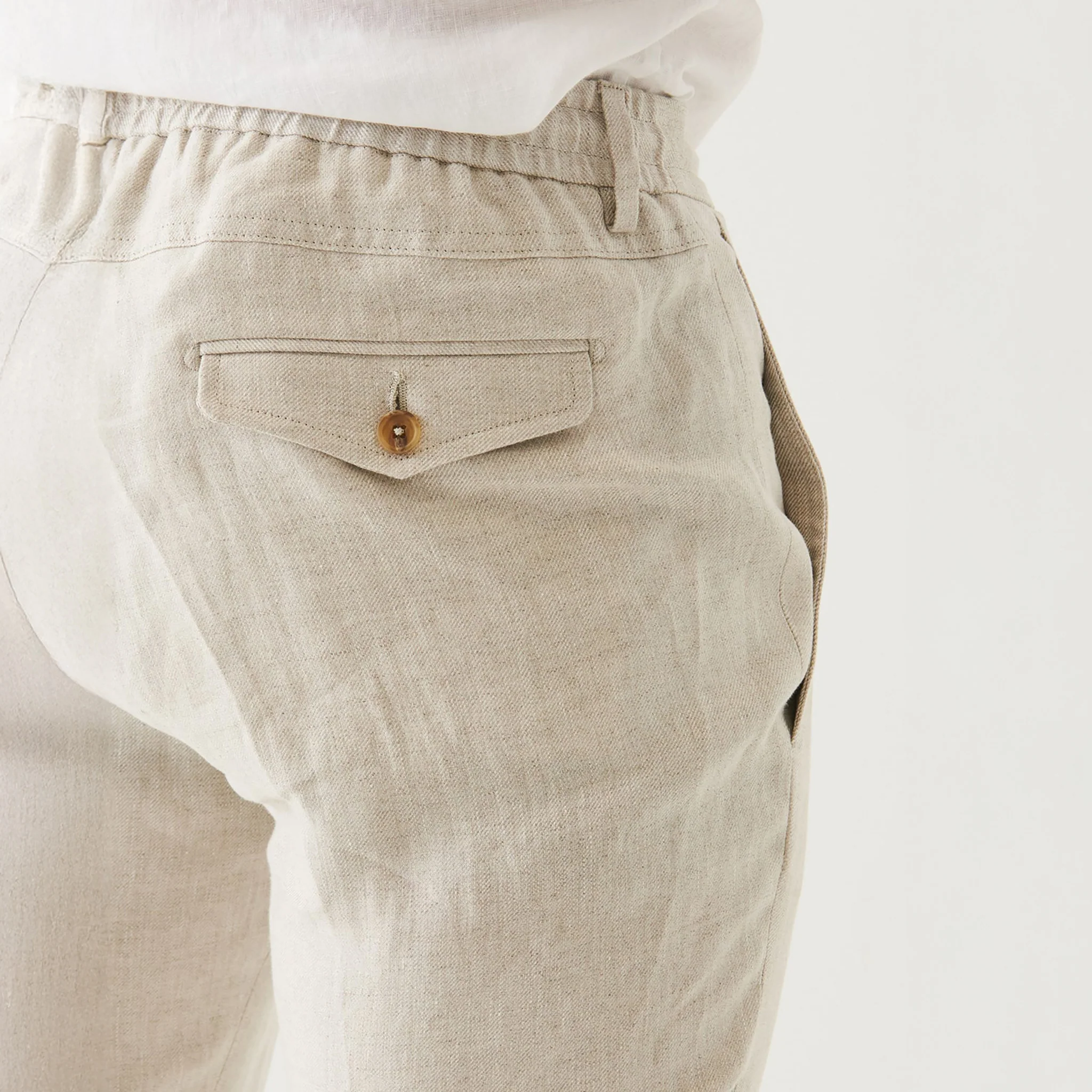 Grain Italian-made Linen Pant - PATRICK ASSARAF - Image 6