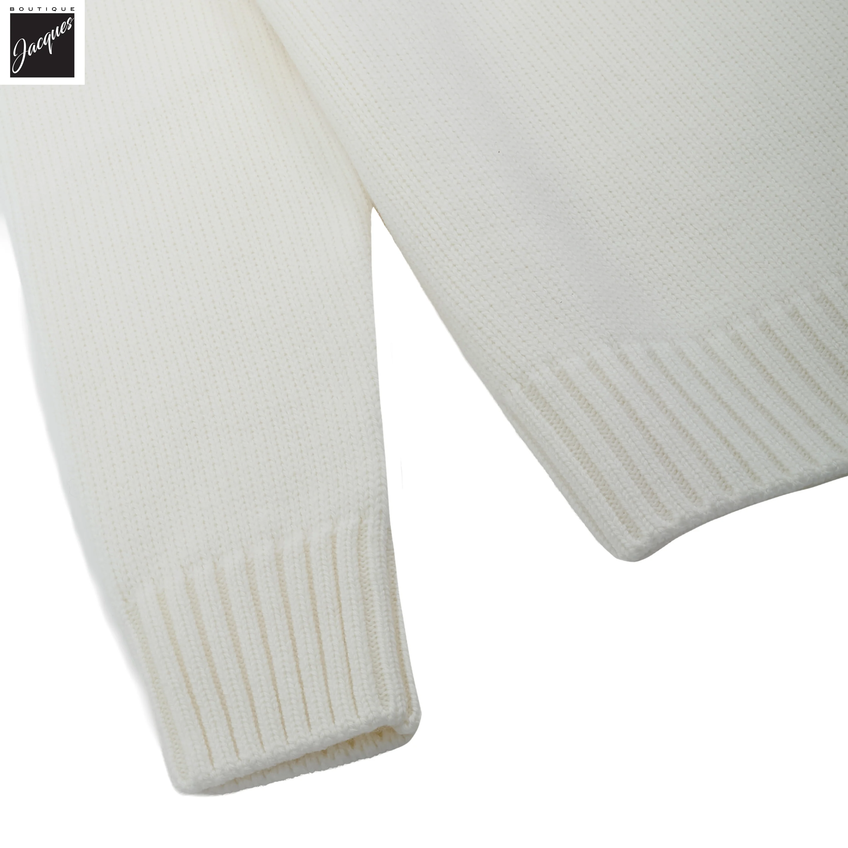 Ivory Wool Turtleneck Sweater - ELEVENTY - Image 3