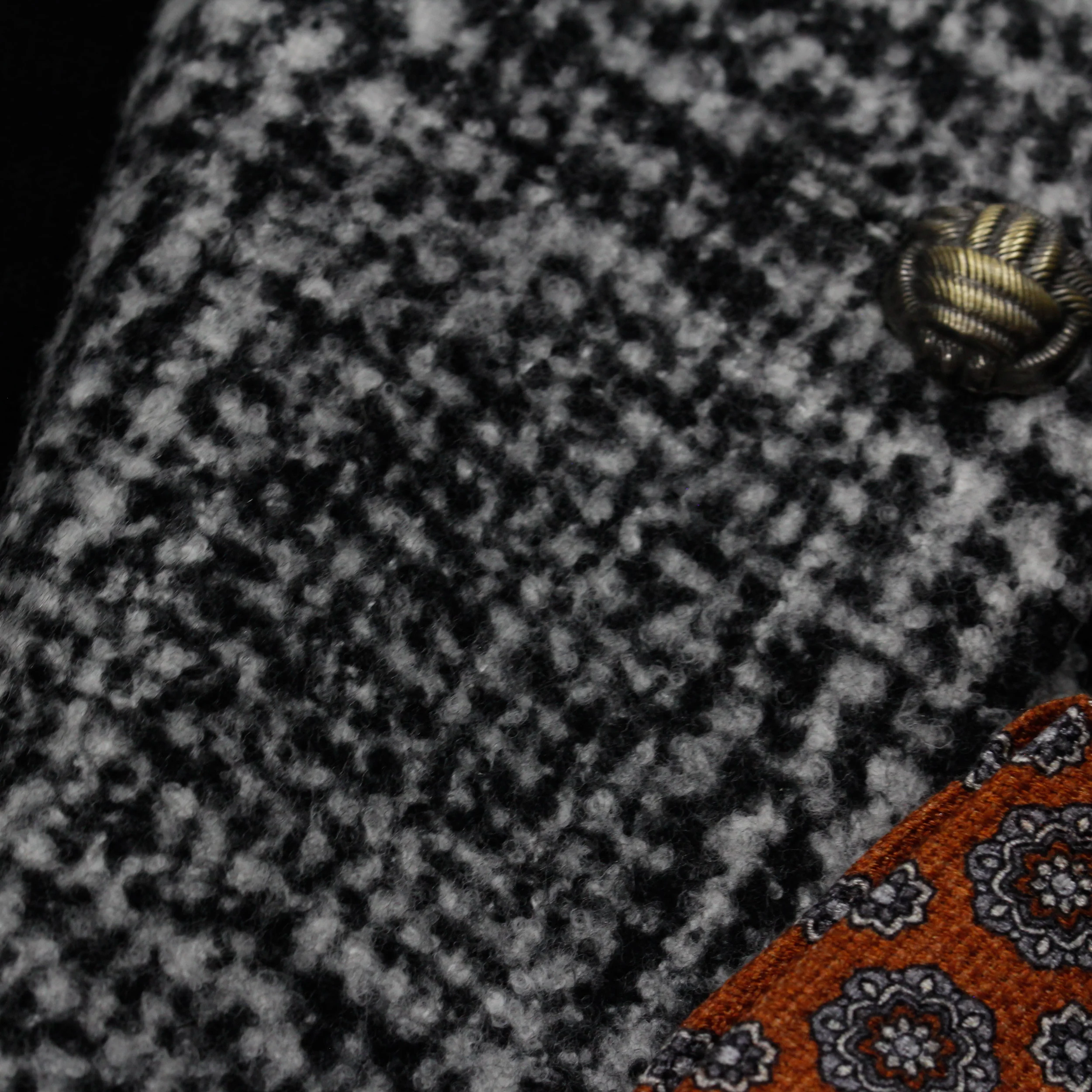 Gray Check Contemporary Fit Wool Silk Sport Jacket - Jack Victor - Image 4