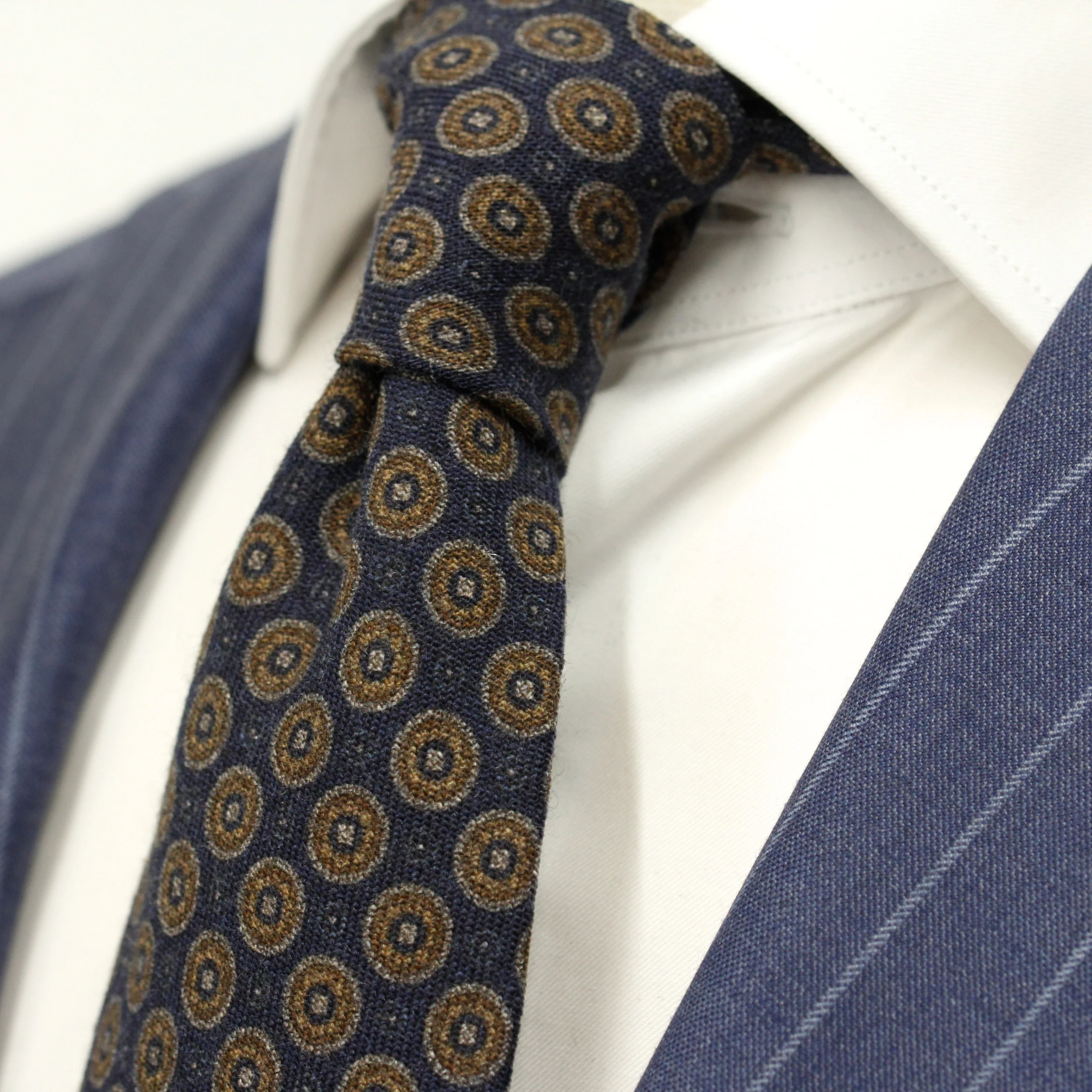 Mid-Blue Pinstripe Essence Modern Fit Suit - Jack Victor - Image 6