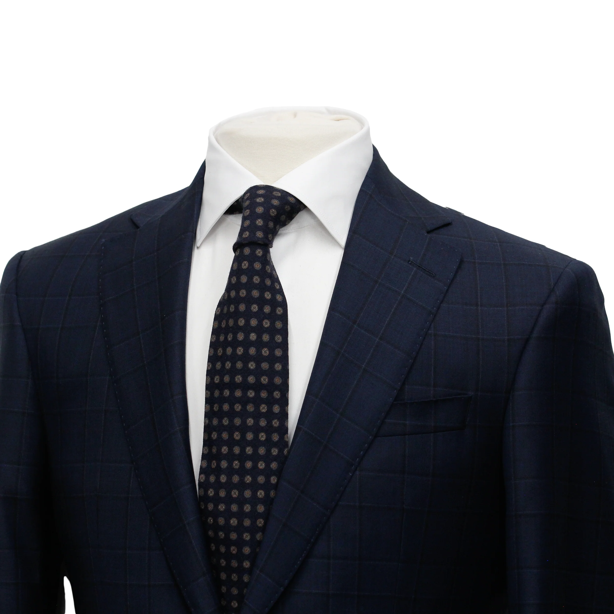 Midnight Blue Check Century Classic Fit Suit - Jack Victor - Image 4