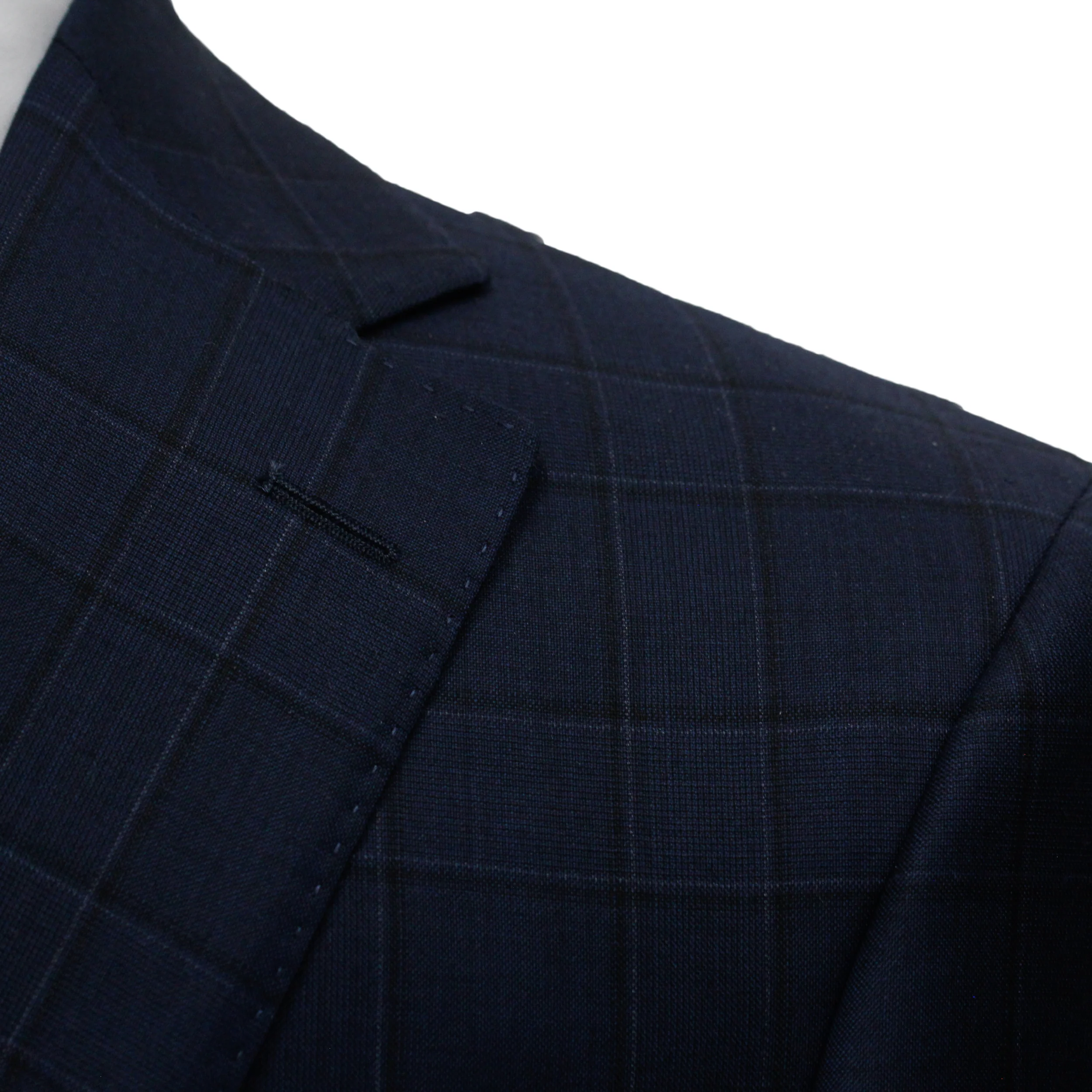Midnight Blue Check Century Classic Fit Suit - Jack Victor - Image 5