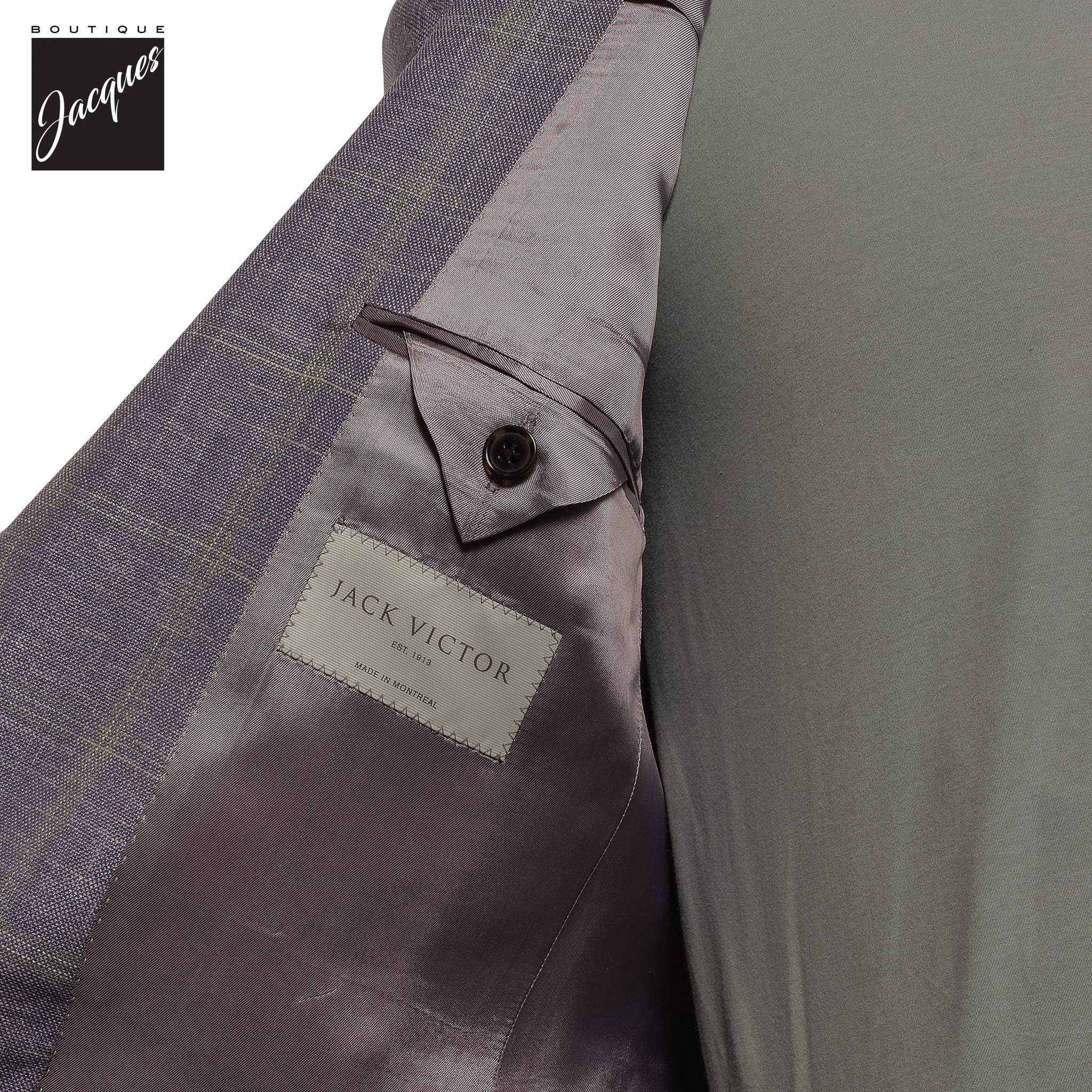 Lavender Check Hampton Loro Piana Contemporary Fit Sport Jacket - Jack Victor - Image 4