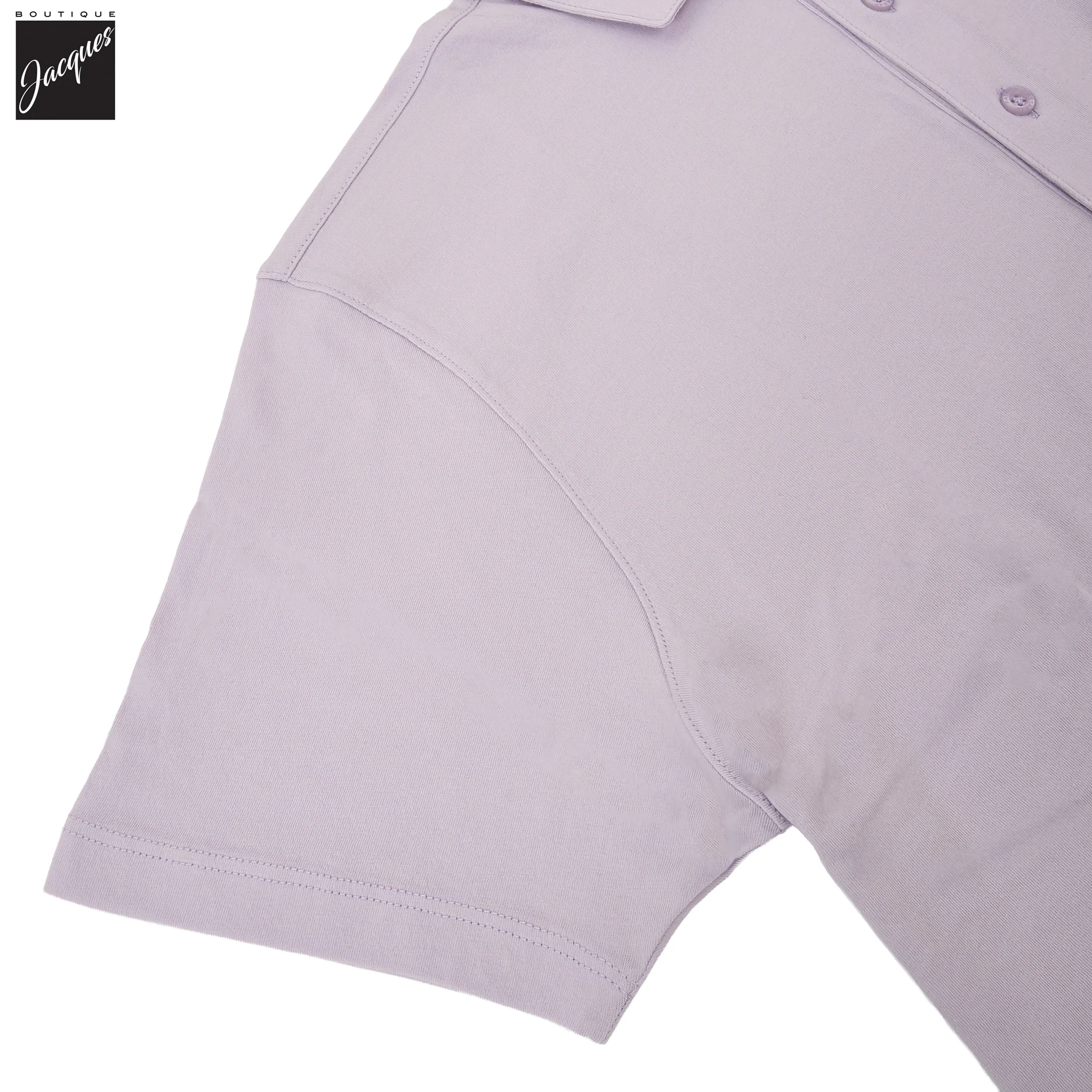 Lavender Mercerized Pima Cotton Short Sleeve Polo Shirt - Patrick Assaraf - Image 4