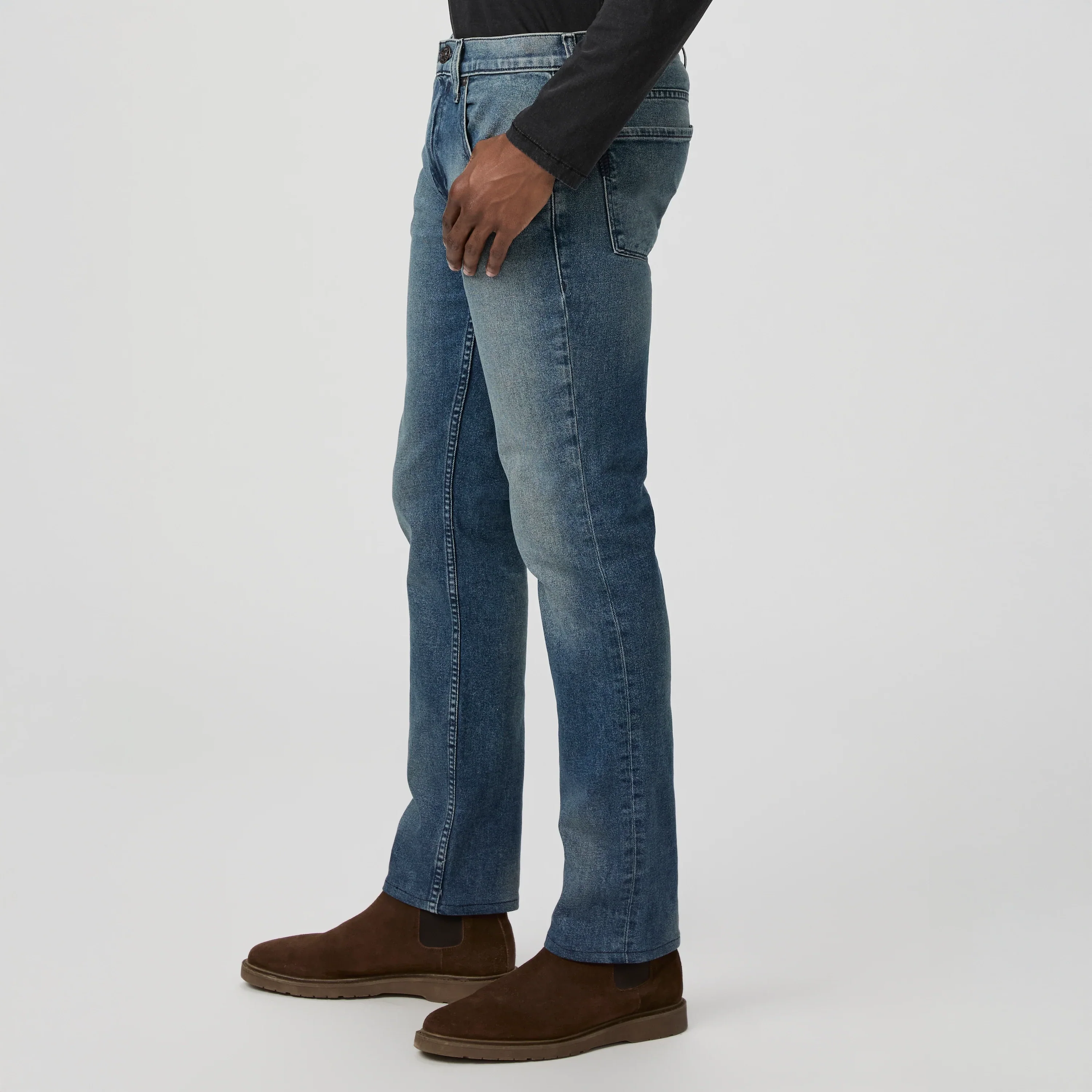 Lennox - Cheo - Slim Fit Five Pocket Blue Stone Wash Heritage Jean - PAIGE - Image 3