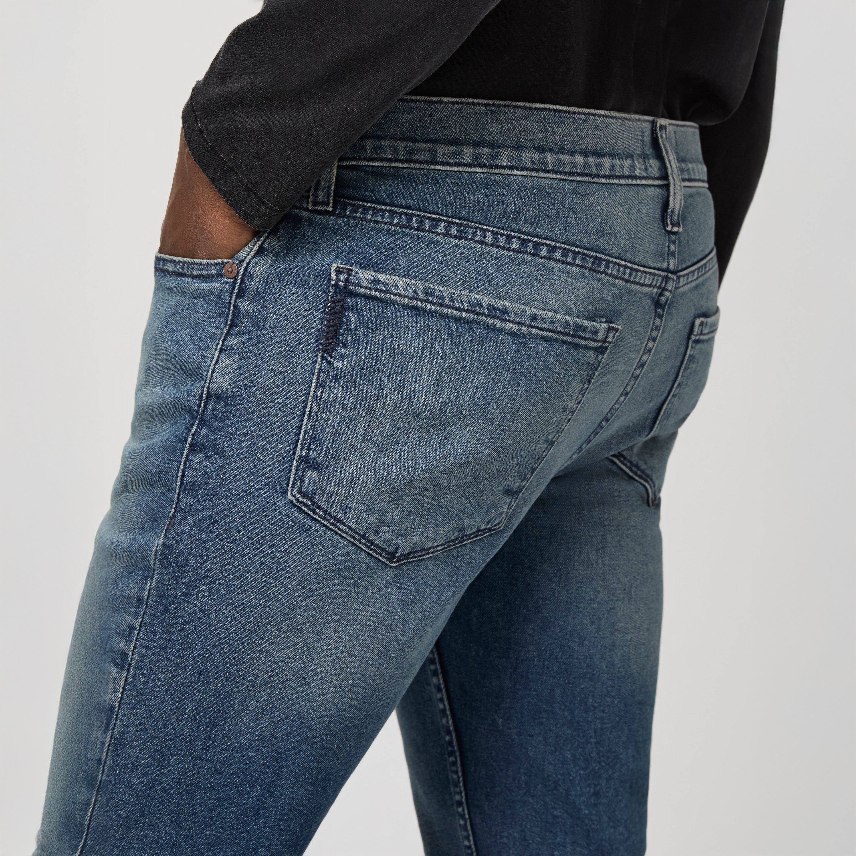 Lennox - Cheo - Slim Fit Five Pocket Blue Stone Wash Heritage Jean - PAIGE - Image 5