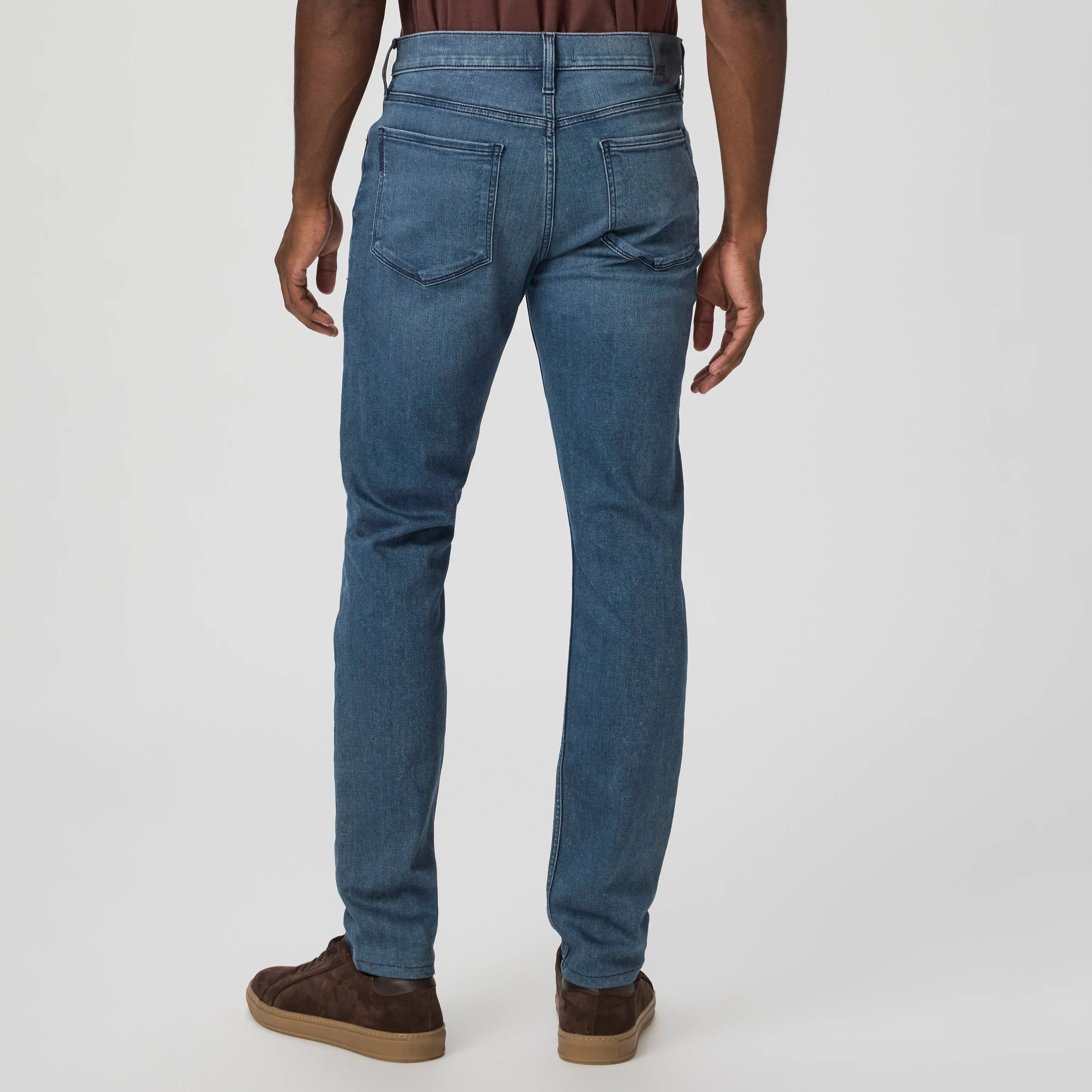 Lennox - Dego - Slim Fit Mid Blue Wash Transcend Jeans - PAIGE - Image 4