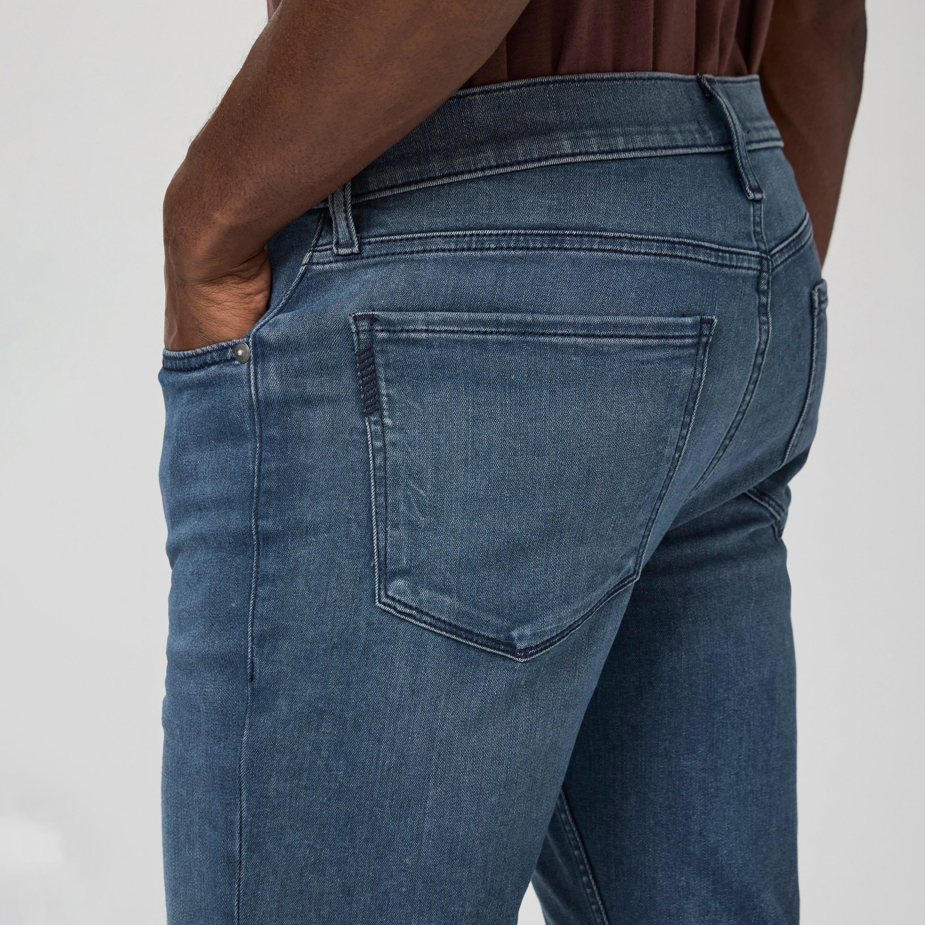 Lennox - Dego - Slim Fit Mid Blue Wash Transcend Jeans - PAIGE - Image 5