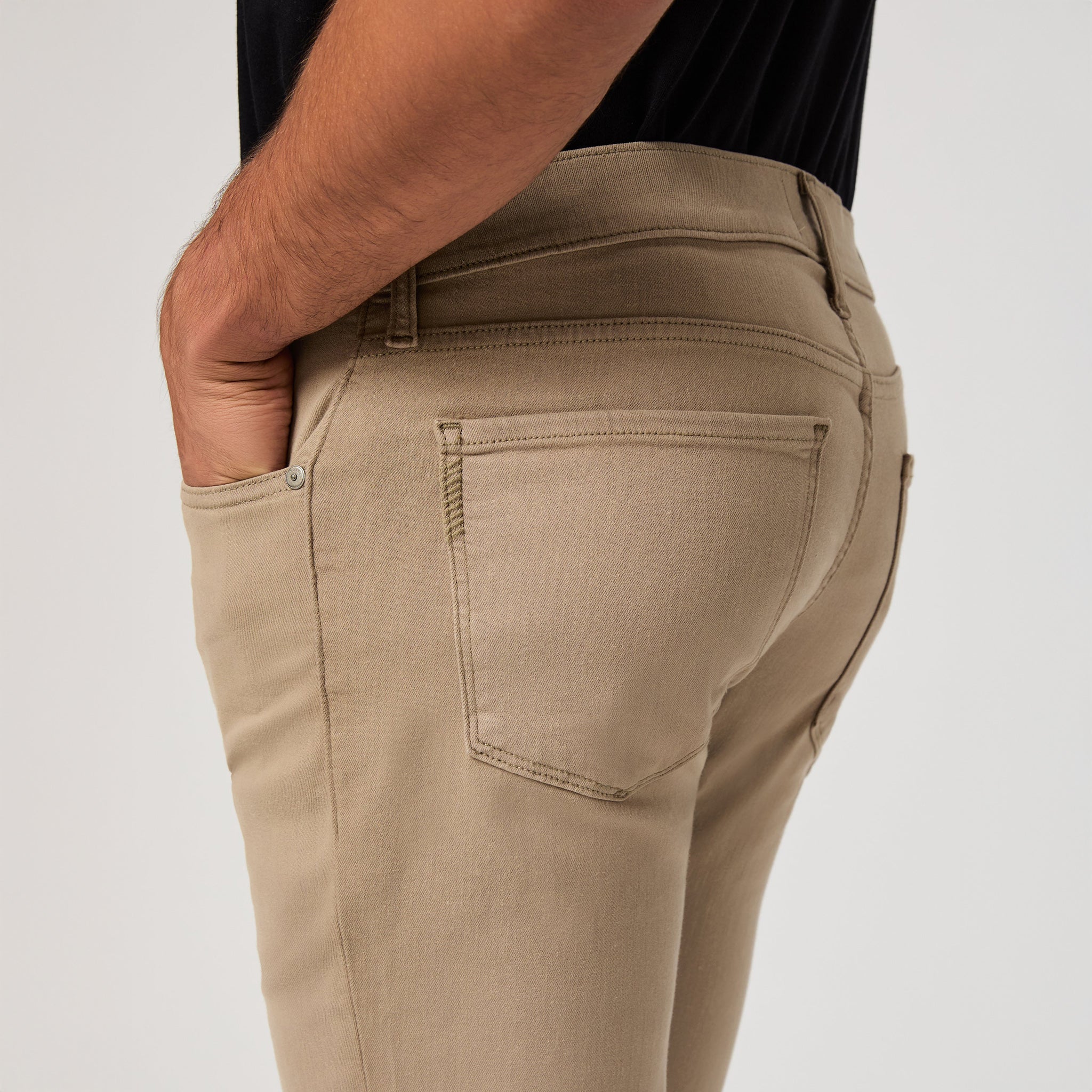 Lennox - Dusty Trail Slim Fit Transcend Five Pocket Pants - PAIGE - Image 5