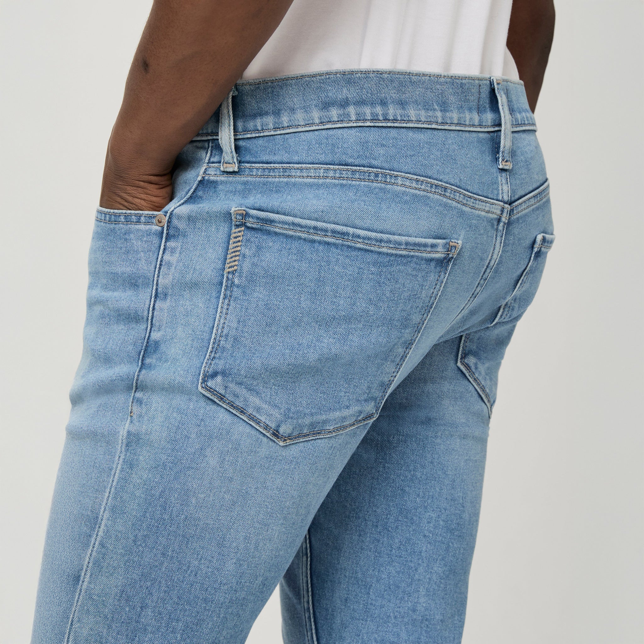 Emberton - Blue Light Wash Lennox Slim Fit Vintage Transcend Jeans - PAIGE - Image 6