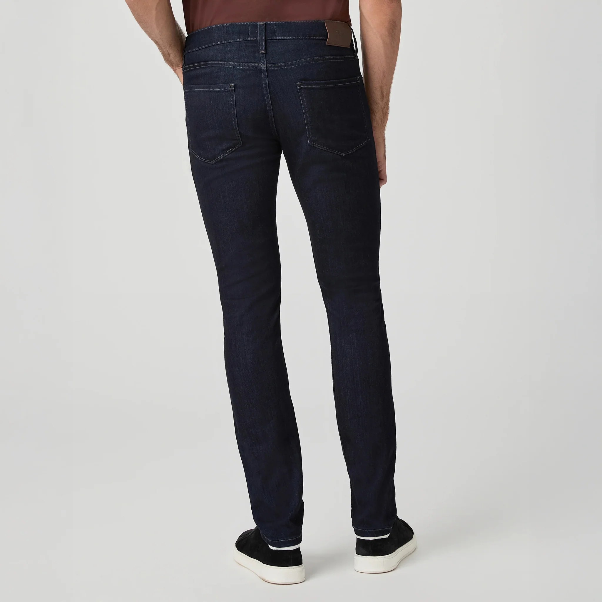 Lennox - Irvington - Blue Dark Wash Slim Fit Transcend Jeans - PAIGE - Image 4