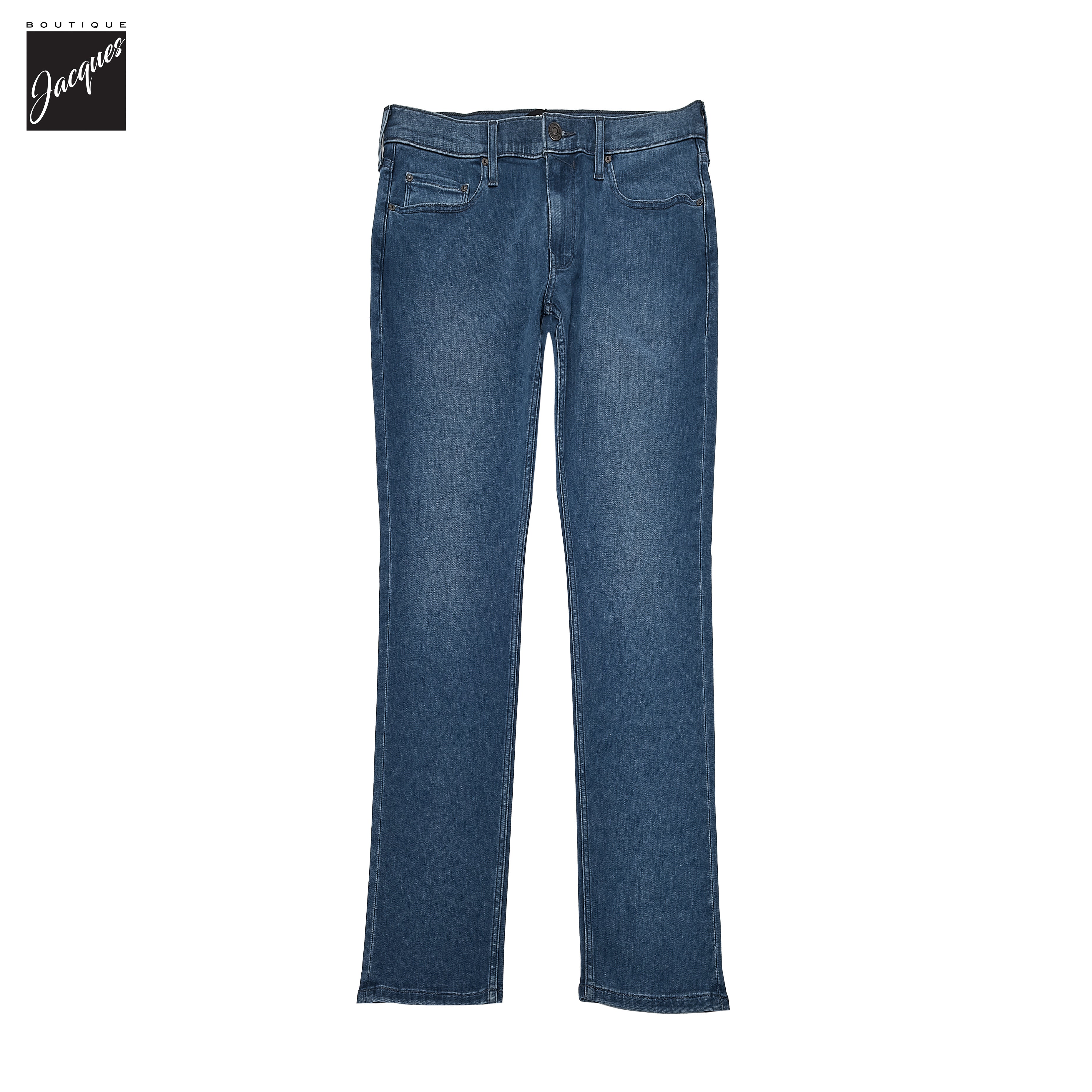Lennox - Orin - Blue Mid Wash Slim Fit Vintage Transcend Jeans - PAIGE - Image 2
