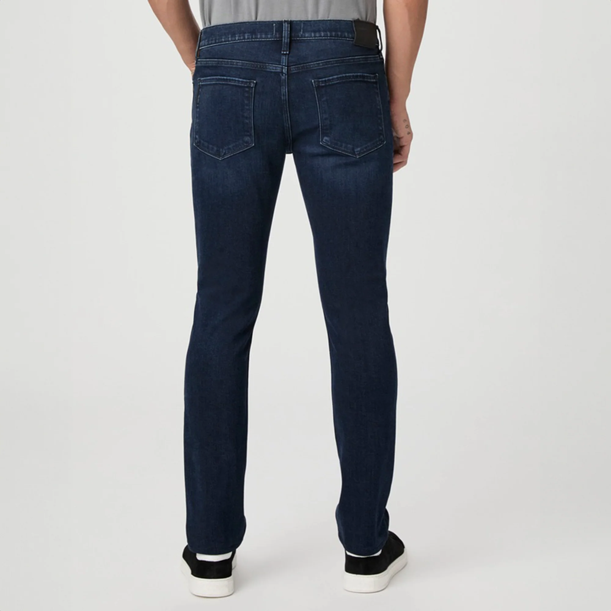 Lennox - Portola - Slim Fit Five Pocket Blue Dark Wash Jean - PAIGE - Image 4