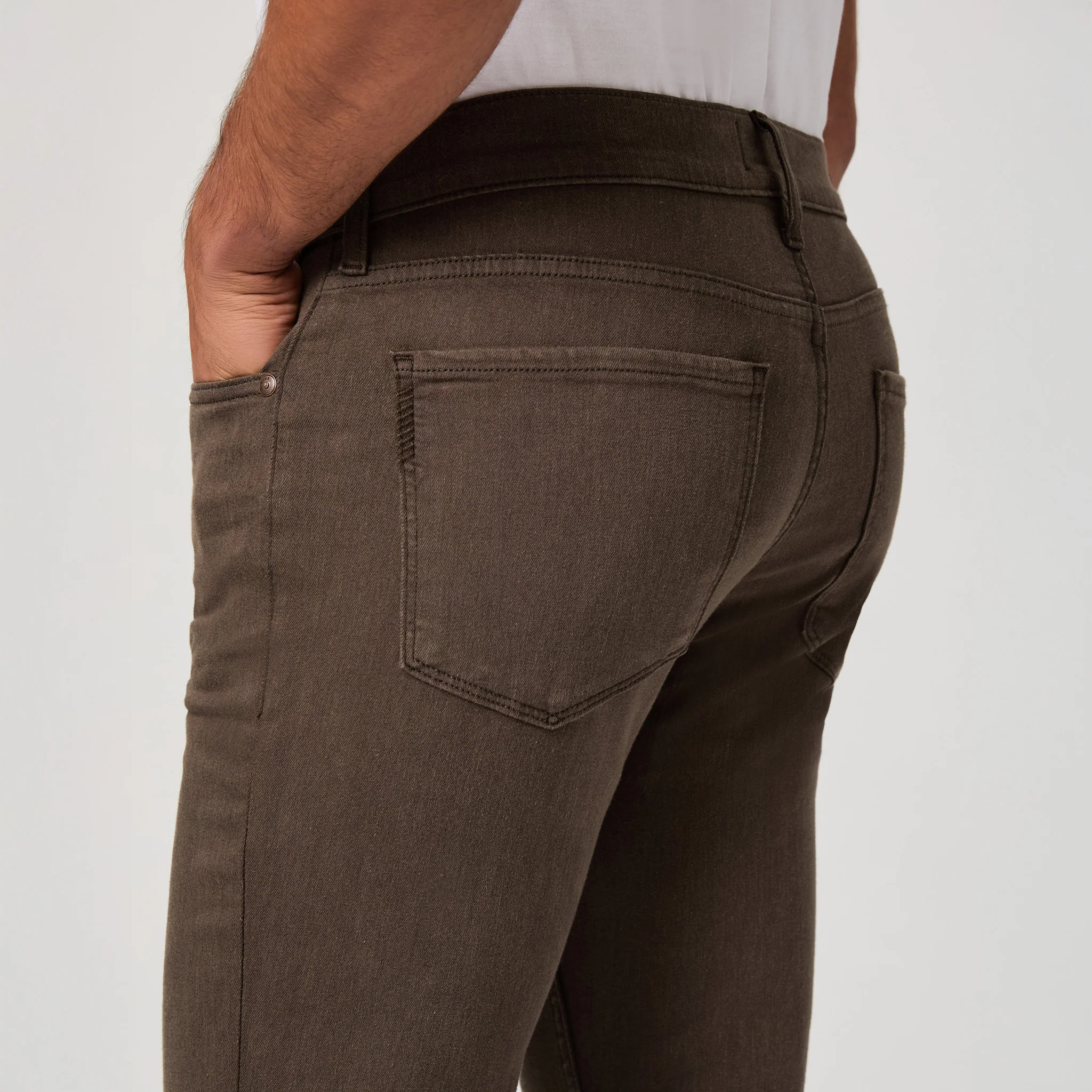 Lennox - Vintage Deep Oak - Slim Fit Five Pocket Pant - PAIGE - Image 5