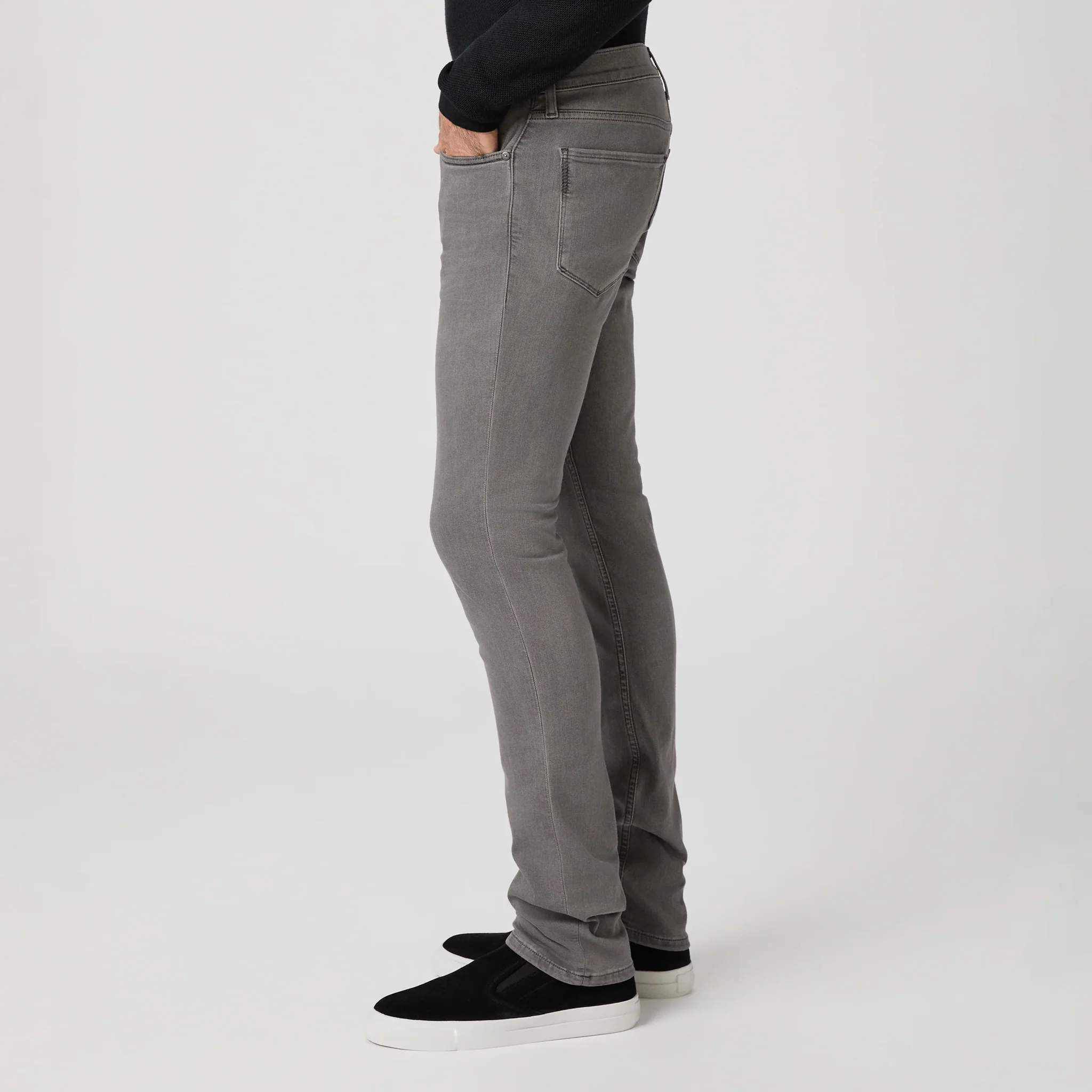 Lennox - Vintage Granite Peak - Gray Transcend Five Pocket Pant - PAIGE - Image 3