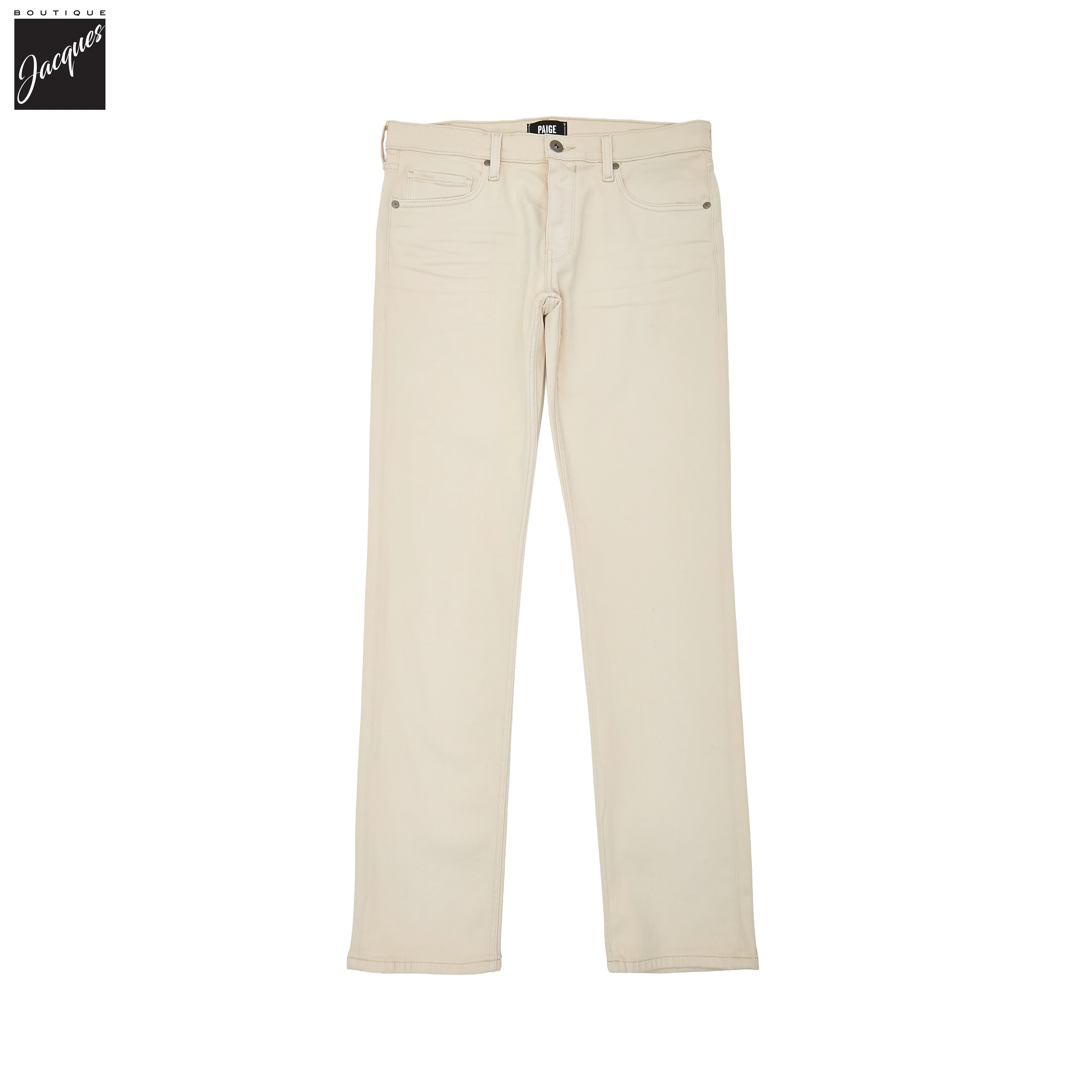 Lennox - Vintage Ivory Stone - Transcend Vintage Five Pocket Pant - PAIGE