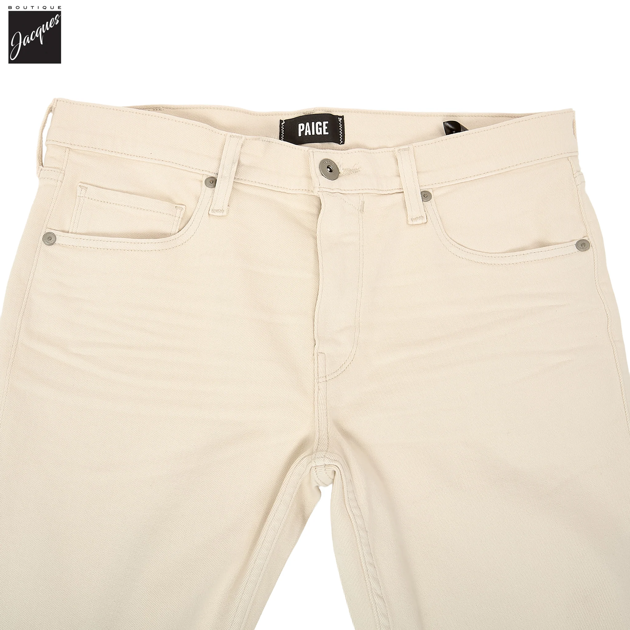 Lennox - Vintage Ivory Stone - Transcend Vintage Five Pocket Pant - PAIGE - Image 2