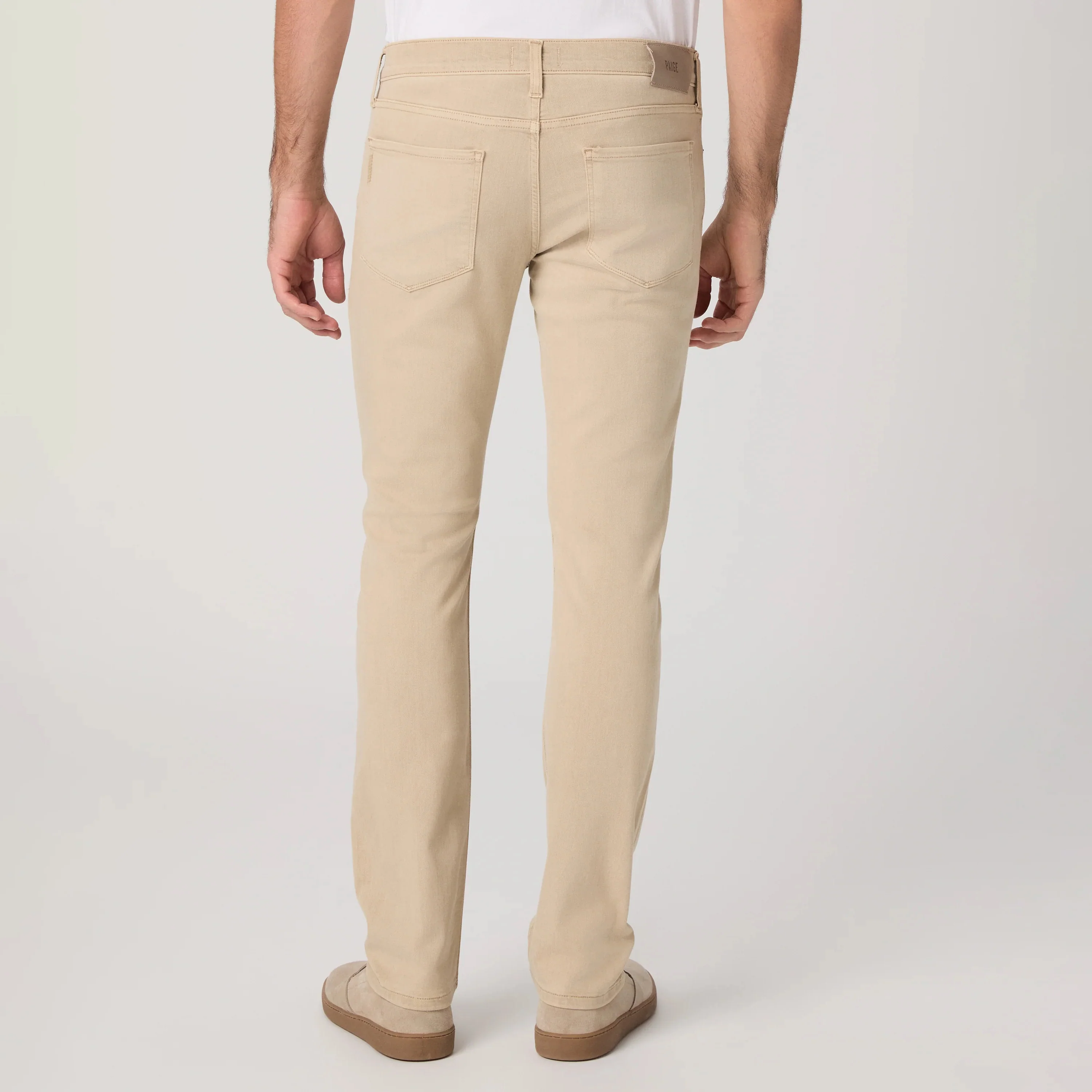 Lennox - Vintage Rose Wood - Beige Transcend Five Pocket Pant - PAIGE - Image 4
