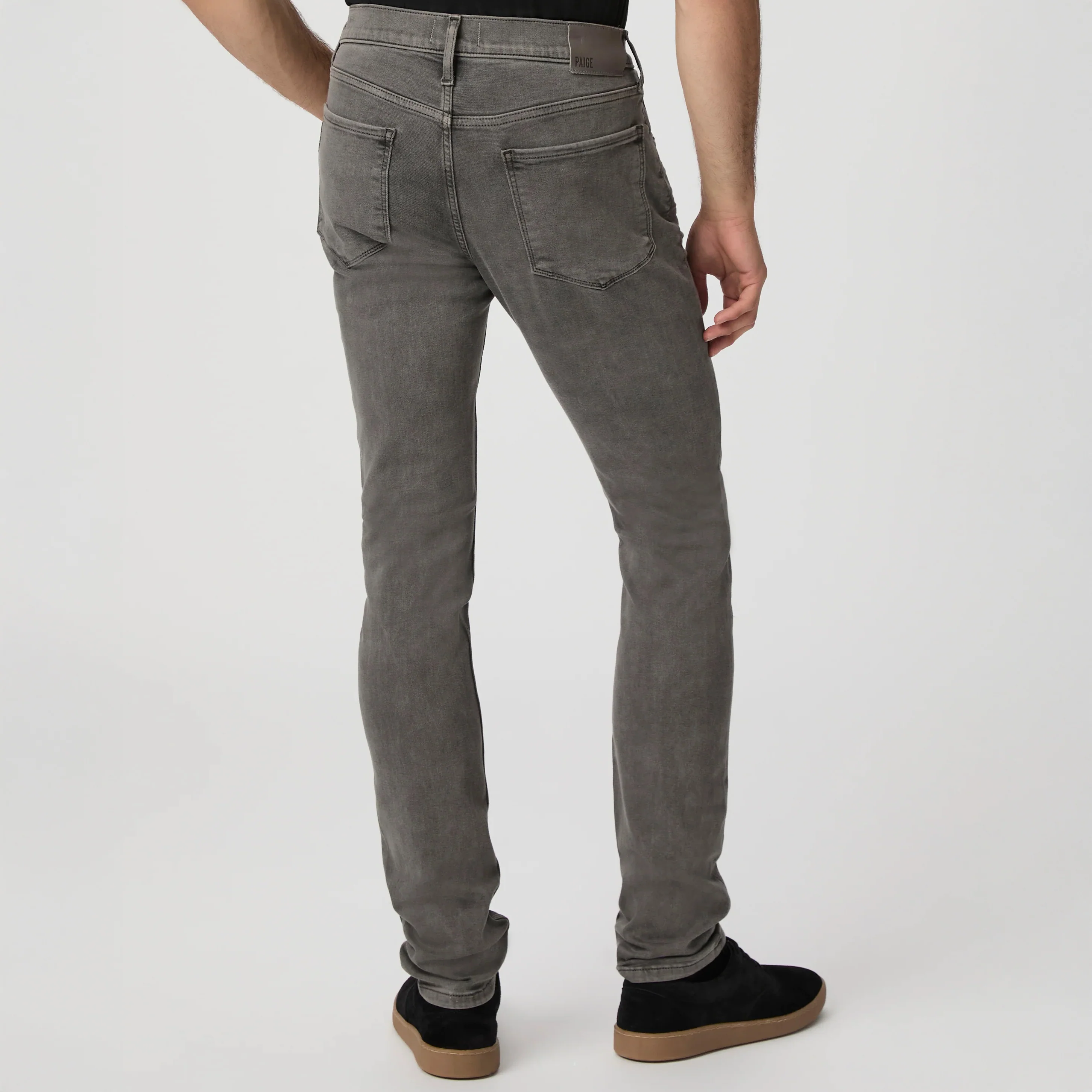 Lennox - Vintage Volcanic Ash (Gray) - Slim Fit Transcend Jeans - PAIGE - Image 3