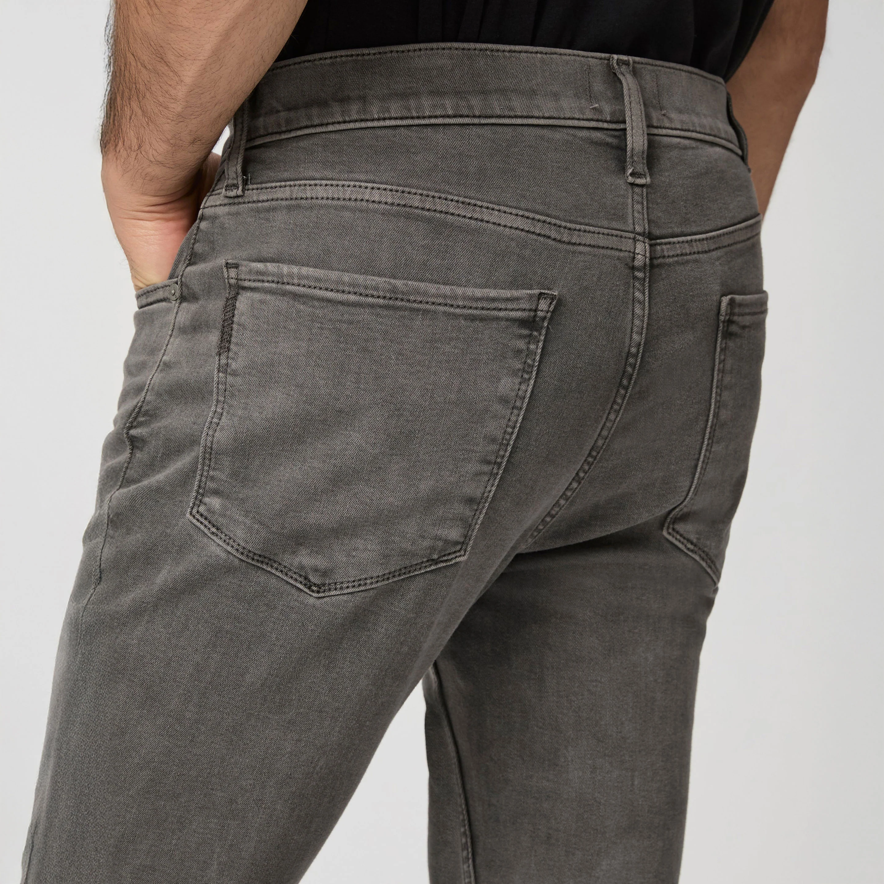Lennox - Vintage Volcanic Ash (Gray) - Slim Fit Transcend Jeans - PAIGE - Image 4