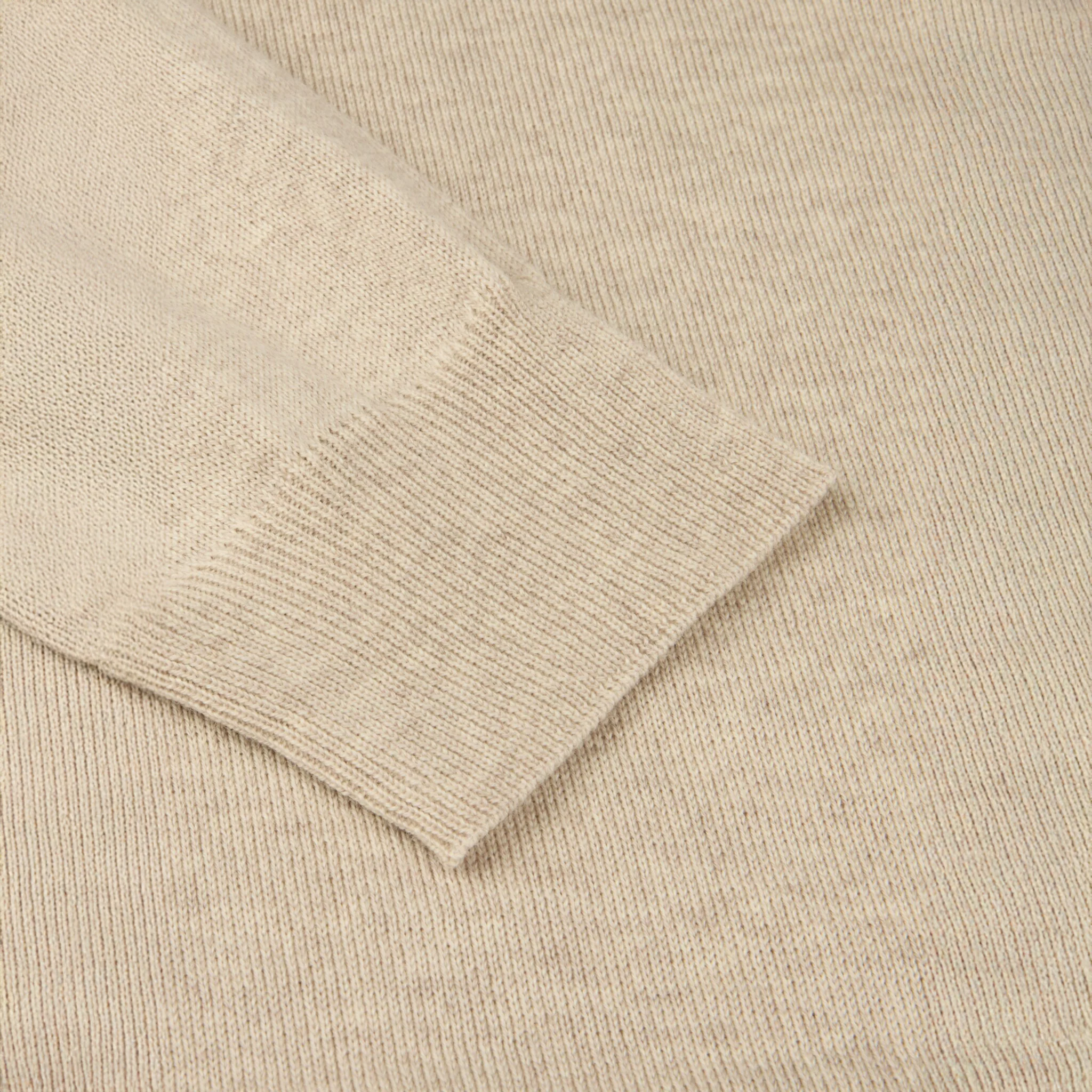 Light Beige Merino Wool Roll Neck - Stenströms - Image 4
