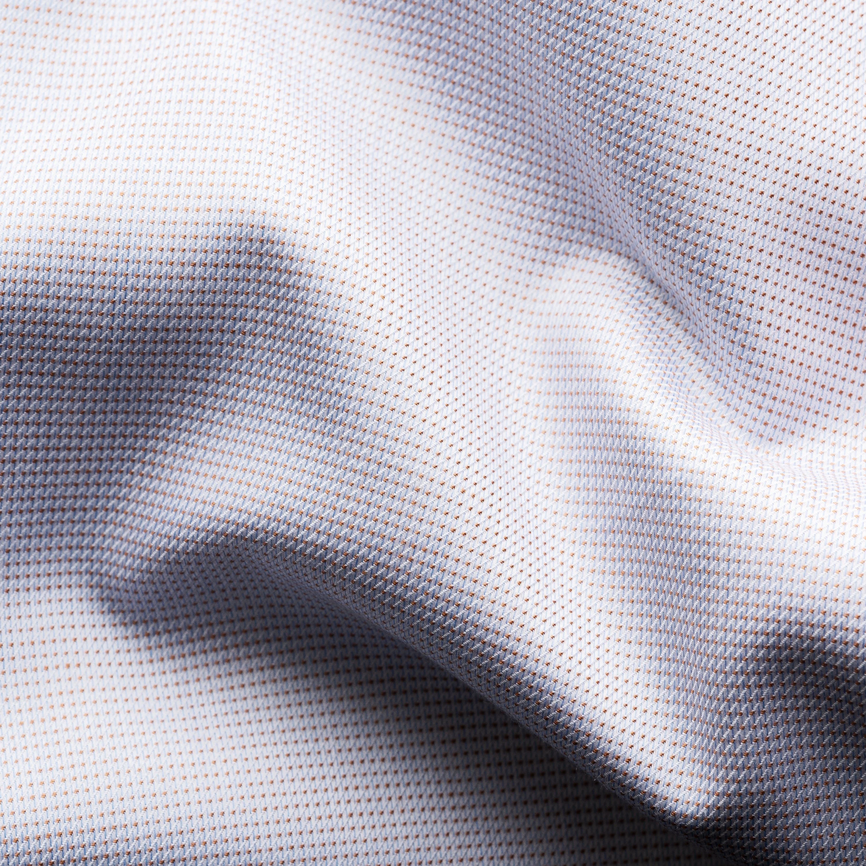 Pale Beige Semi Solid Cotton Tencel™ Lyocell Contemporary Fit Shirt - ETON - Image 8