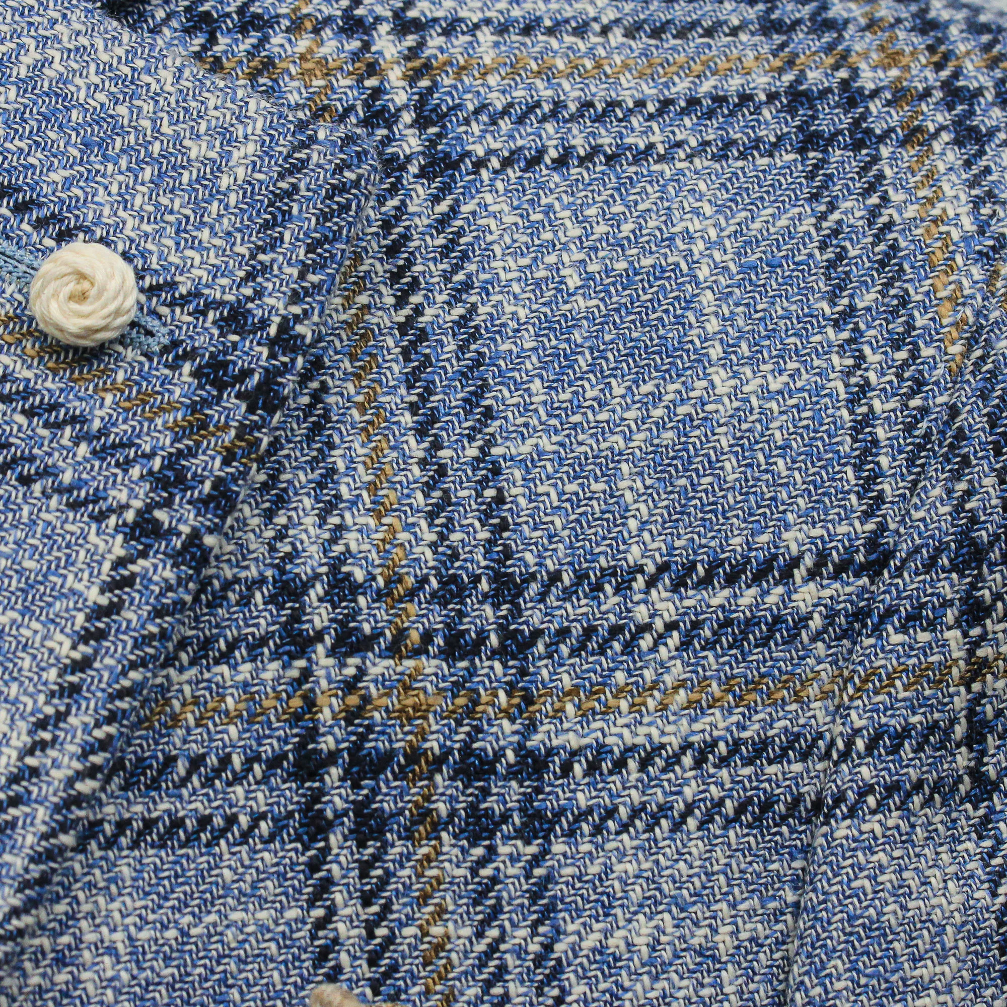 Light Blue Check Cotton-Wool Dream Fit Sport Jacket - Luigi Bianchi - Image 7