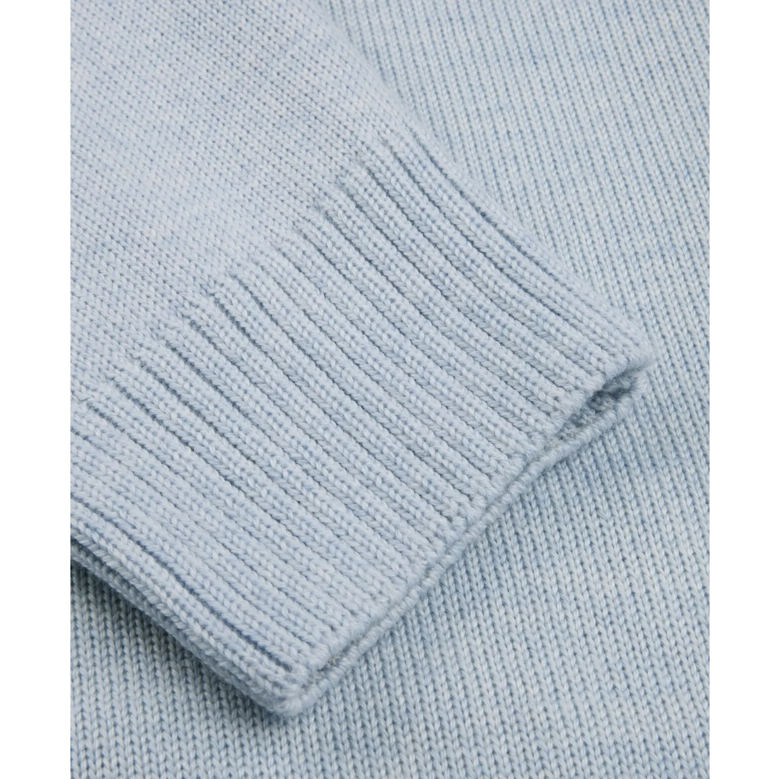 Light Blue Chunky Merino Wool Cardigan - Stenstroms - Image 4