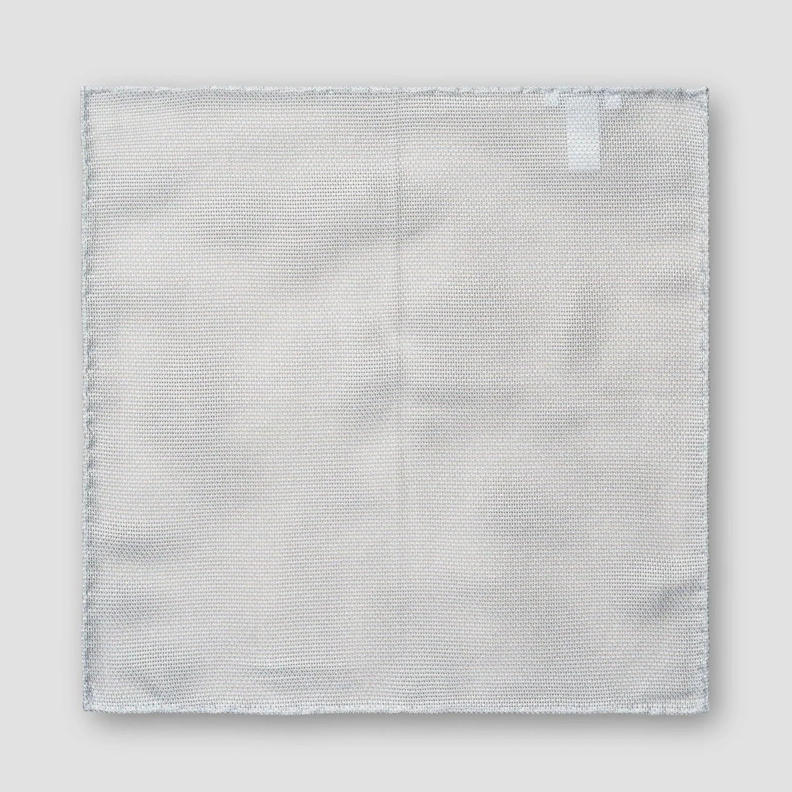 Light Blue Grenadine Silk Pocket Square - ETON - Image 3
