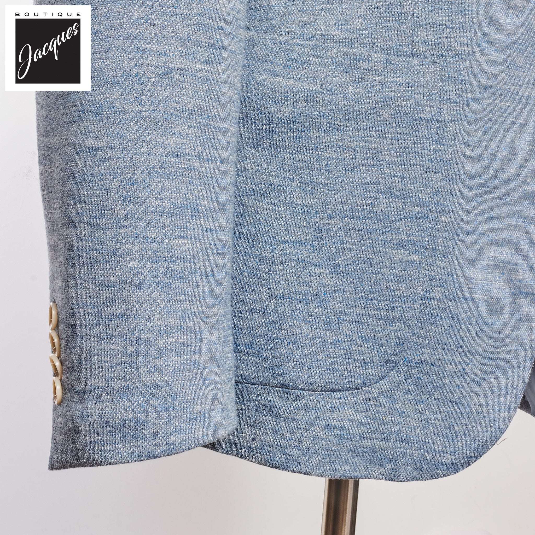 Light Blue Hartford Loro Piana Contemporary Fit Sport Jacket - Jack Victor - Image 3