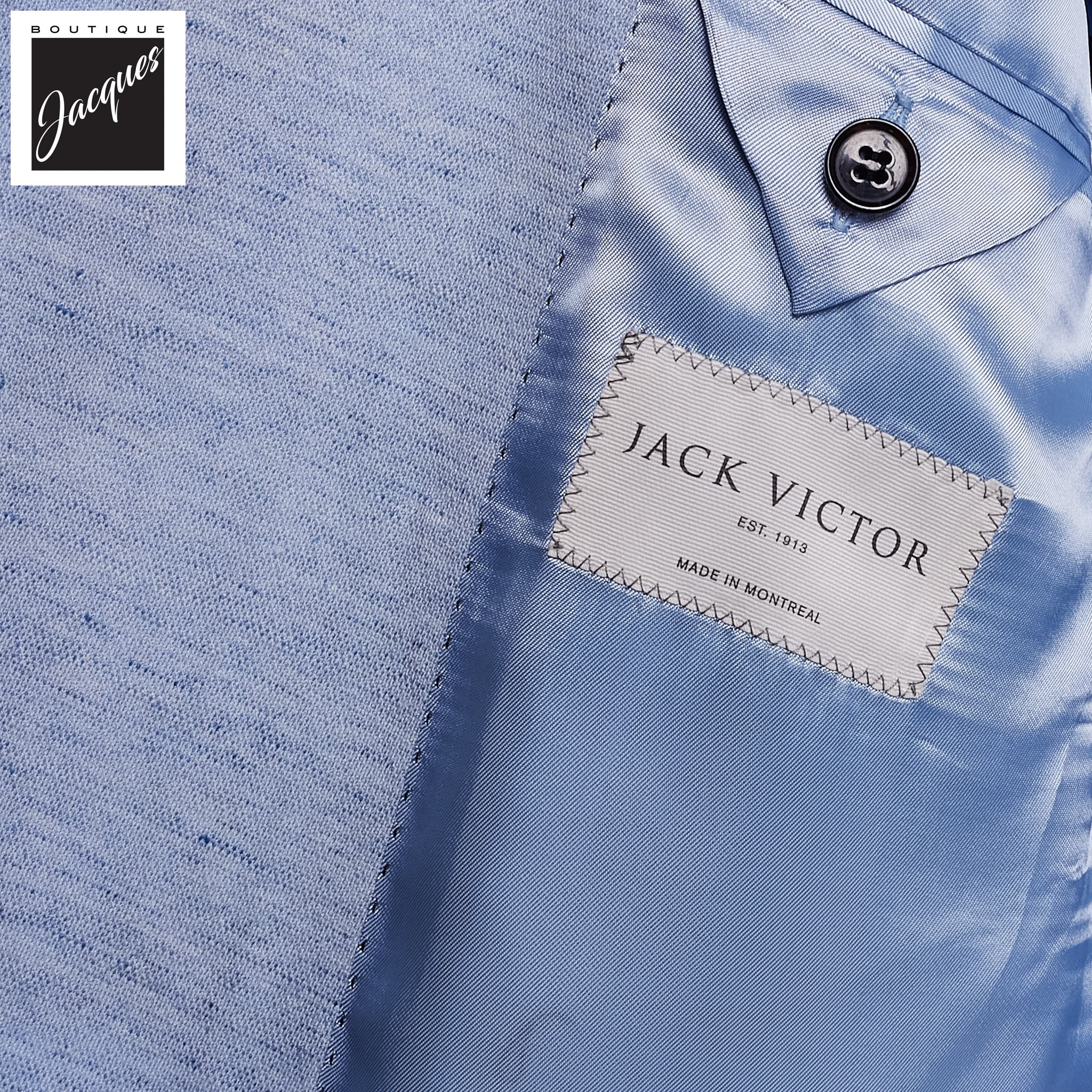 Light Blue Hill Contemporary Fit Double-Breasted Knit Sport Jacket - Jack Victor - Image 4