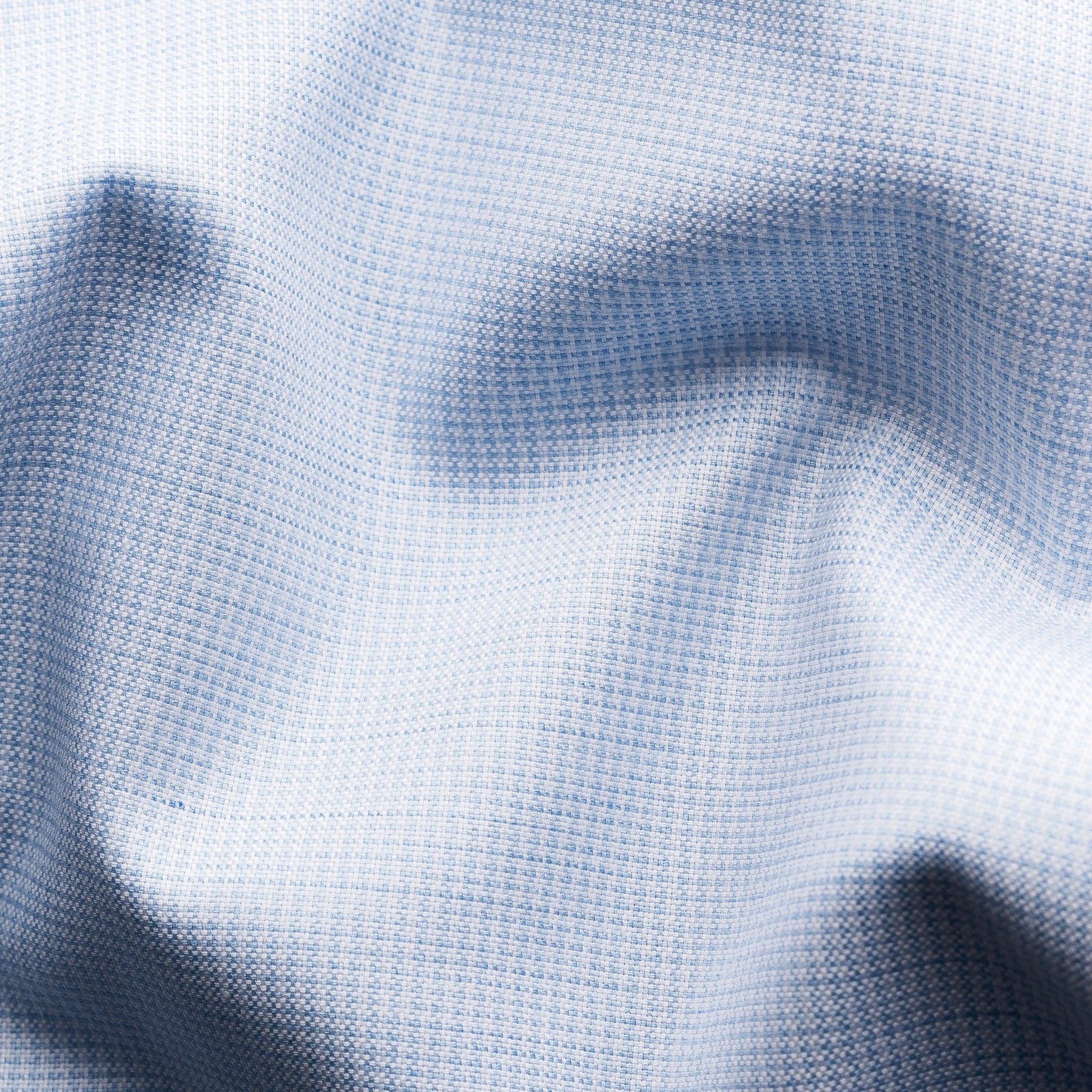 Light Blue Houndstooth Mélange Fine Twill Slim Fit Shirt - ETON - Image 4