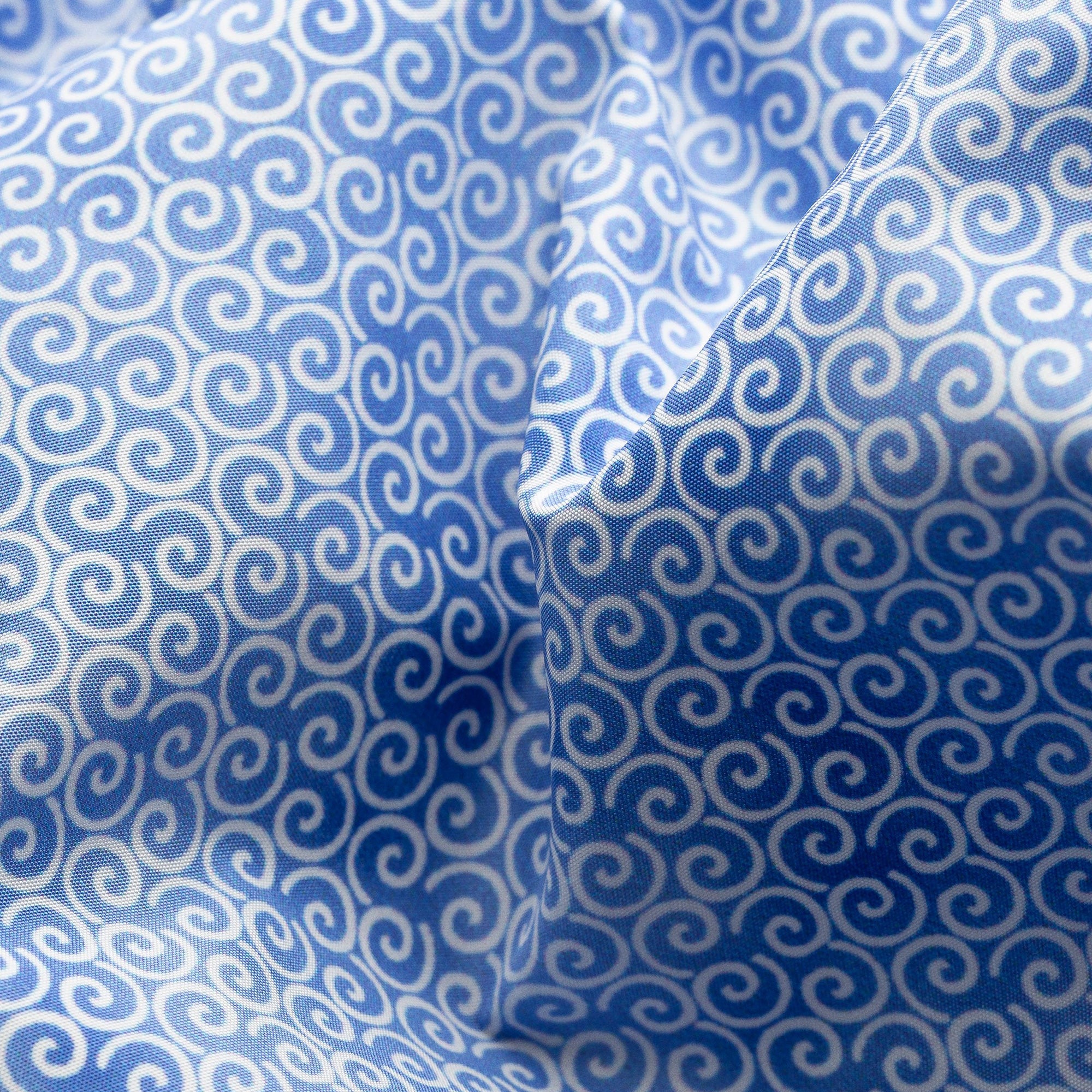 Light Blue Micro Geometric Print Swim Shorts - ETON - Image 8