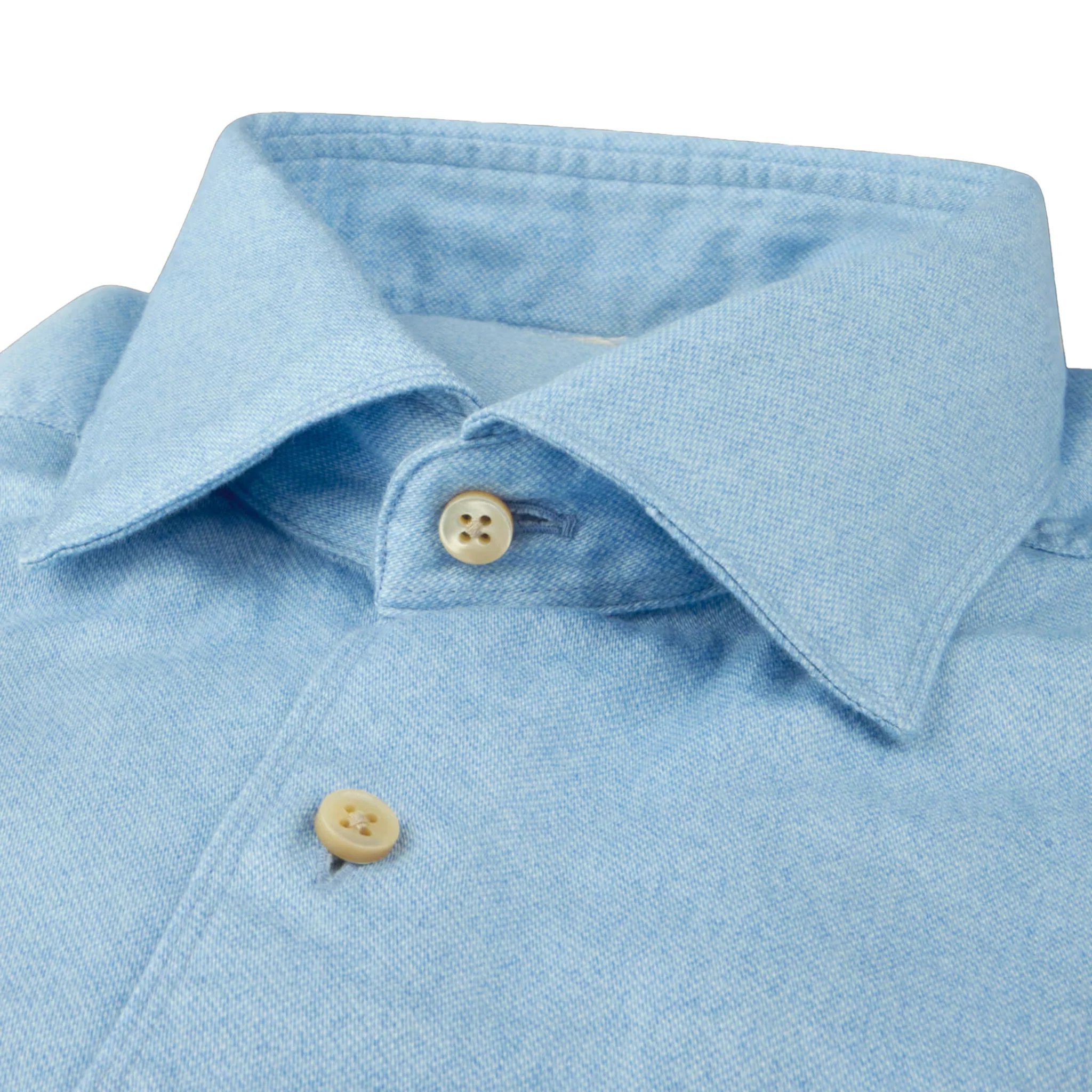 Cornflower Blue Oxford Cotton Regular Fit Casual Shirt - Stenströms - Image 2