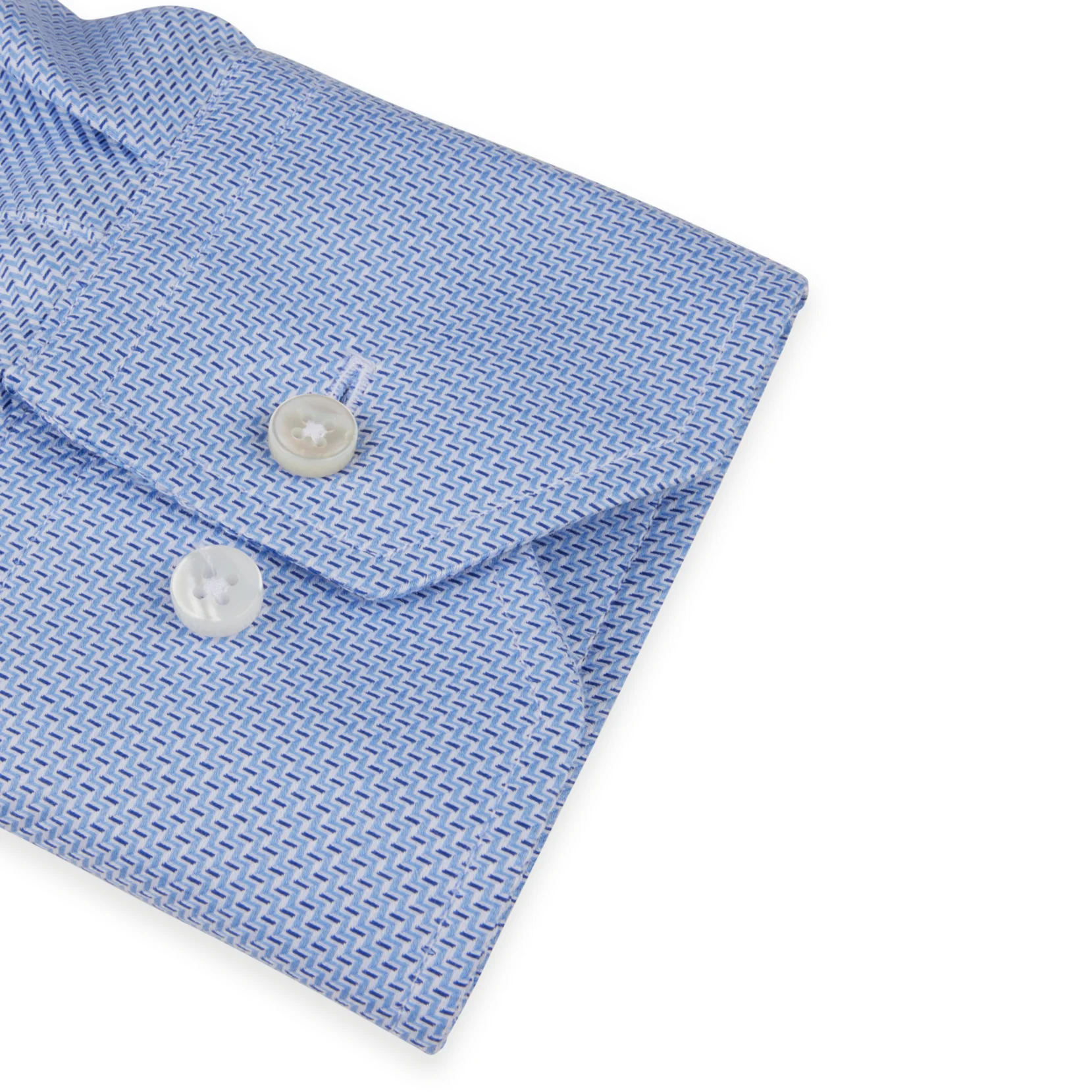 Light Blue Patterned Slimline Super Cotton - Stenströms - Image 3
