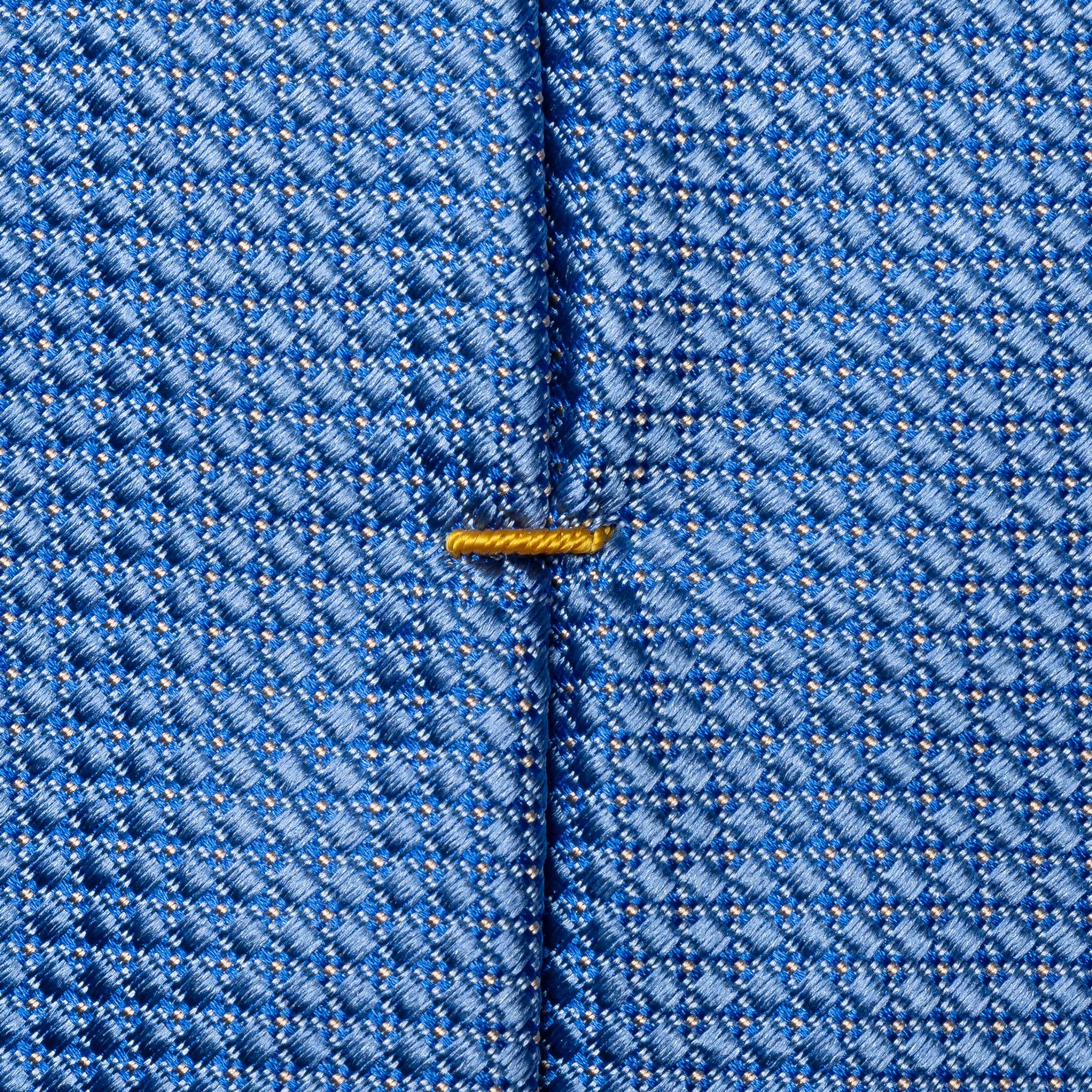 Light Blue Pin Dot Woven Silk Tie - ETON - Image 4