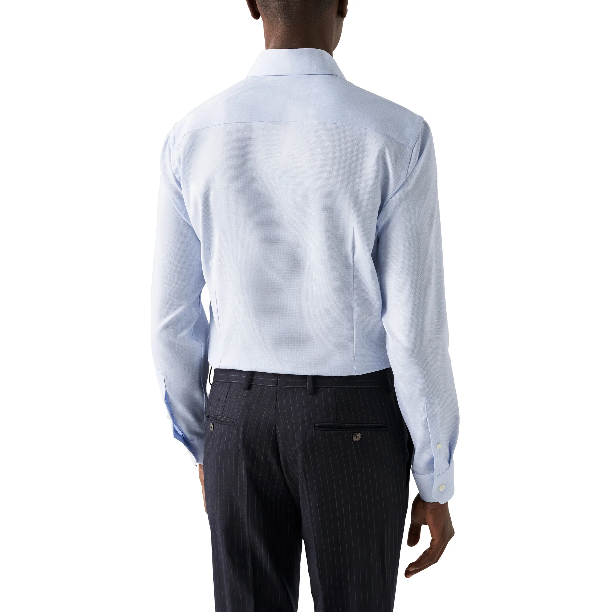 Light Blue Royal Dobby Contemporary Fit Shirt - ETON - Image 3