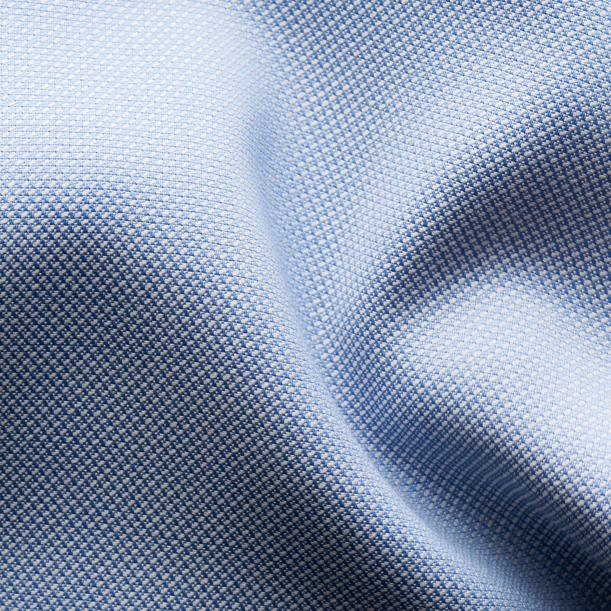 Light Blue Royal Oxford Merino Wool Slim Fit Shirt - ETON - Image 8
