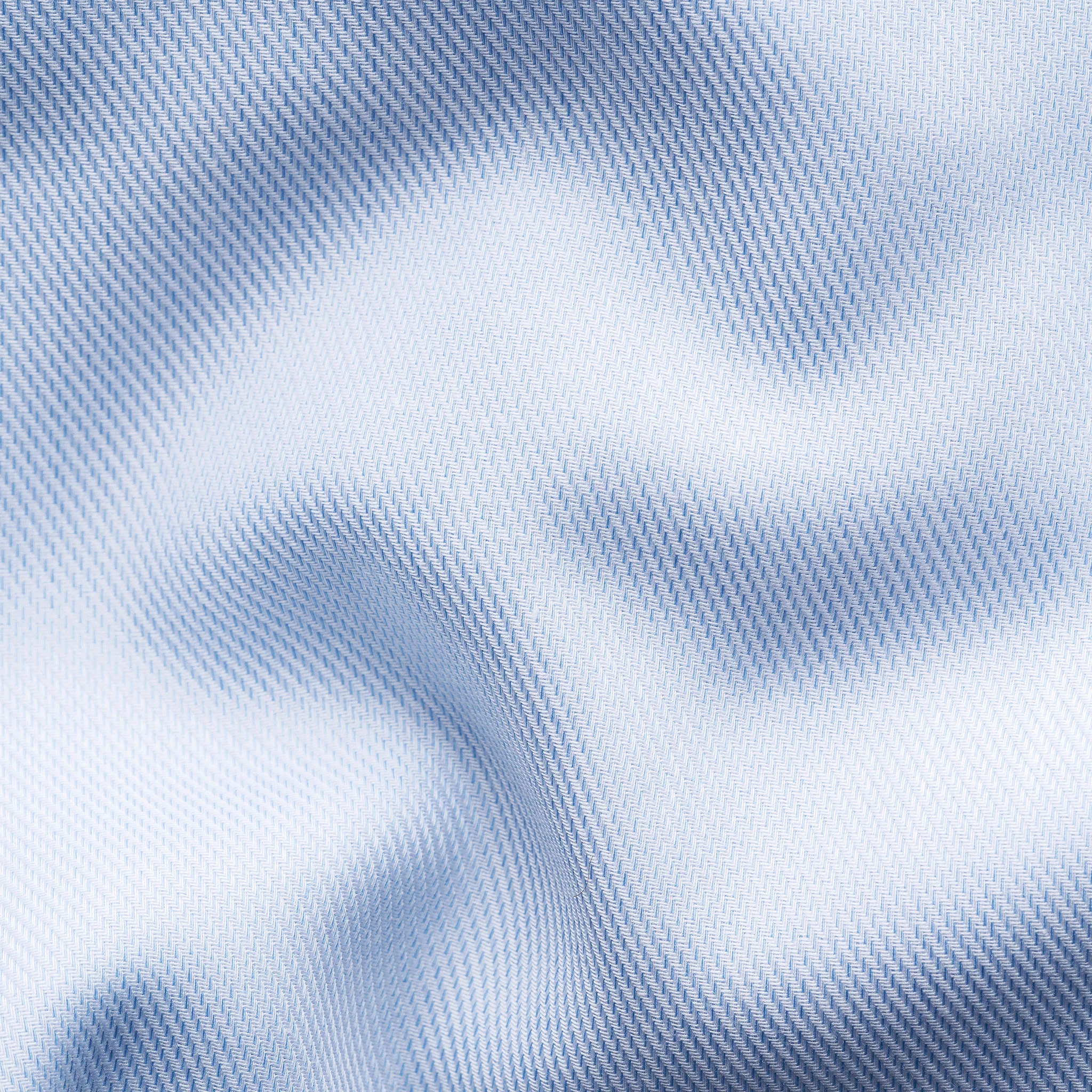 Light Blue Semi-Solid Fine Twill Slim Fit Shirt - ETON - Image 12