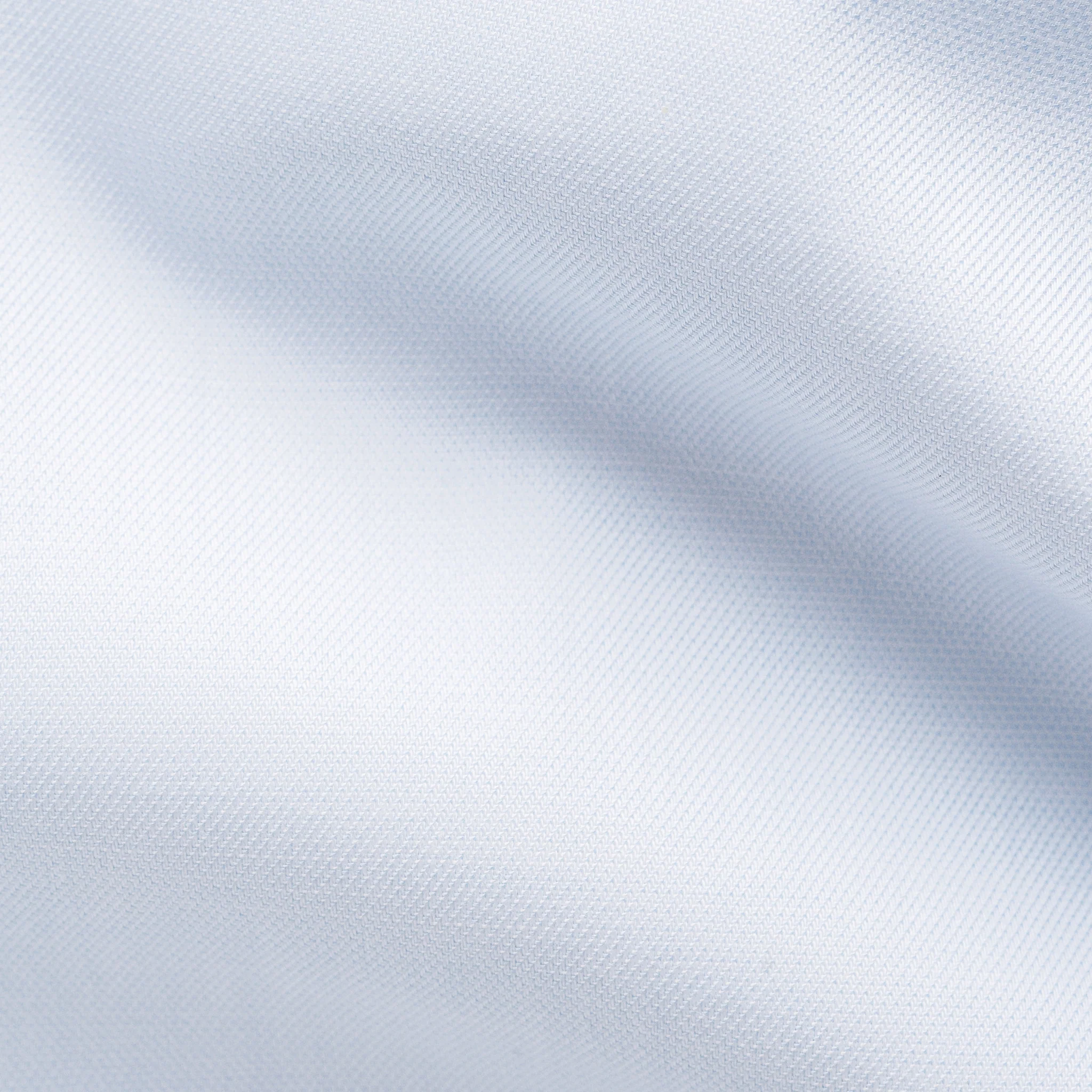 Light Blue Solid Cotton-Tencel Lyocell Contemporary Fit Shirt - ETON - Image 5